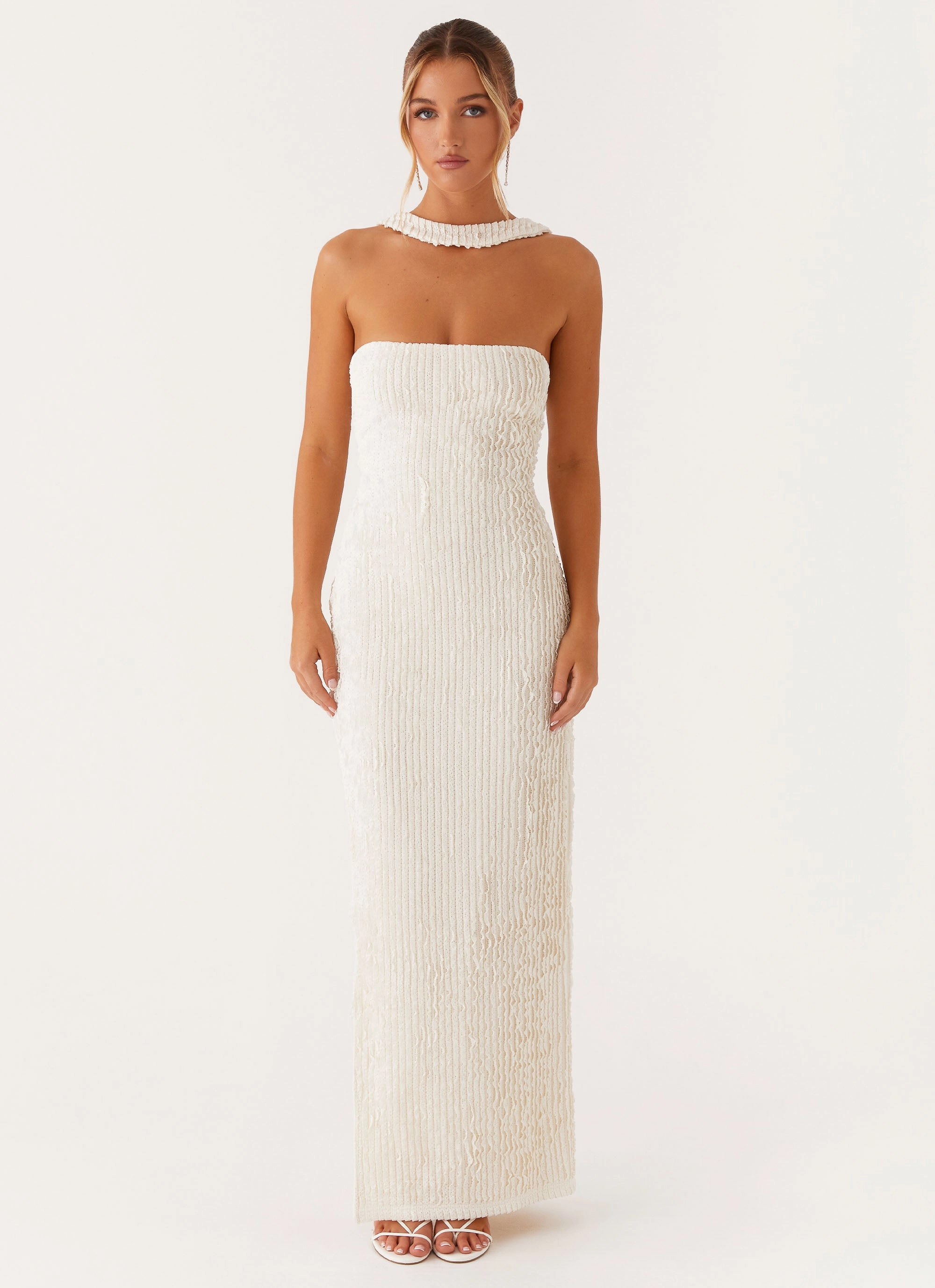 Sadie Maxi Dress - Ivory confident look