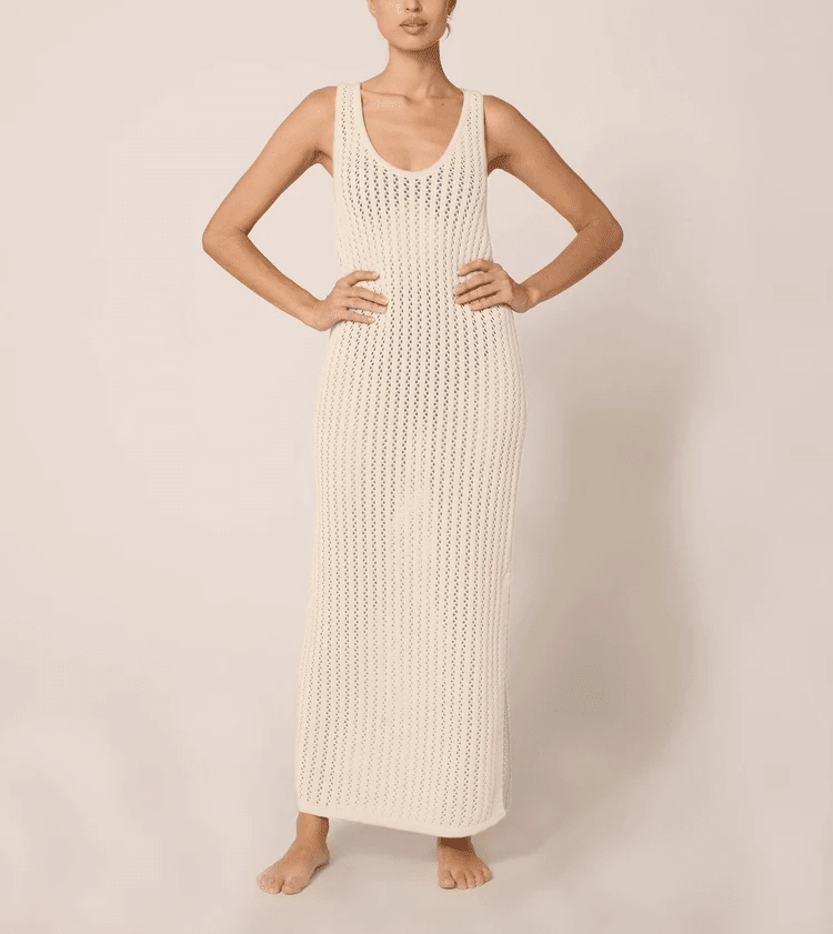 SeamlessKnitConstruction Misty Cover Up | Ivory