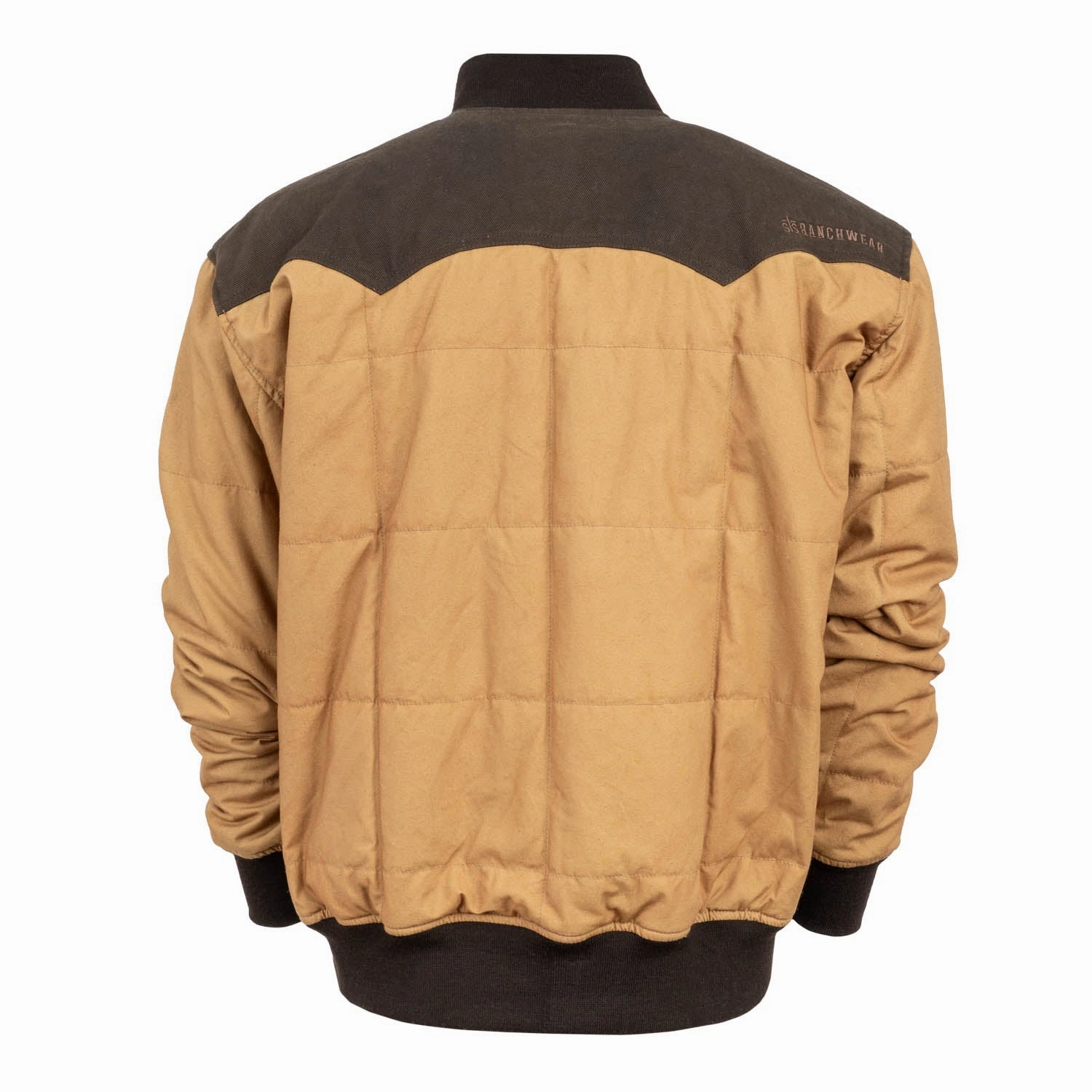 STS Ranchwear Mens Gus Caramel/Chocolate 100% Cotton Canvas Jacket Three Layer Laminate Oversized Fit