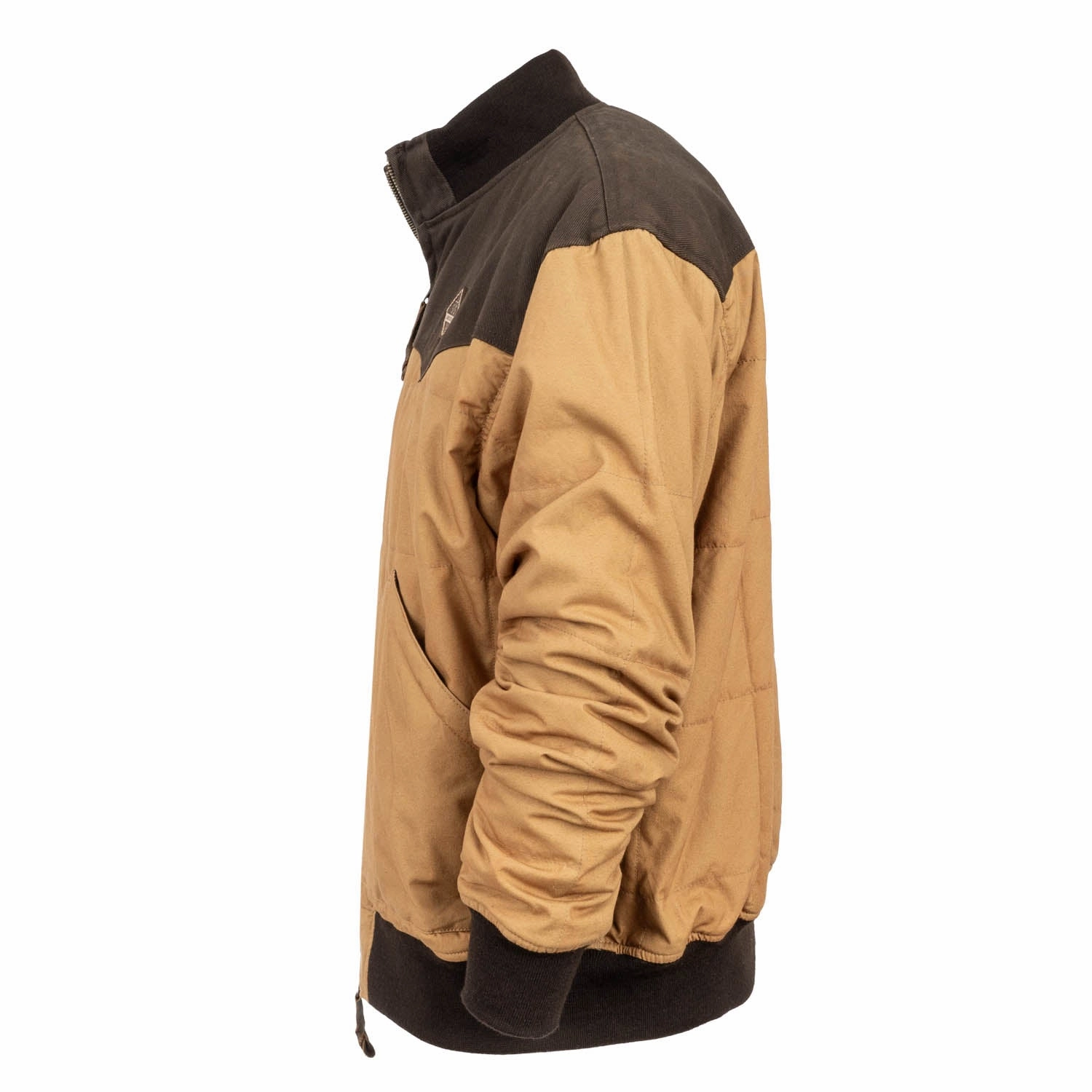 FlexibleHoodDesign Classic Ribbed Cuffs STS Ranchwear Mens Gus Caramel/Chocolate 100% Cotton Canvas Jacket
