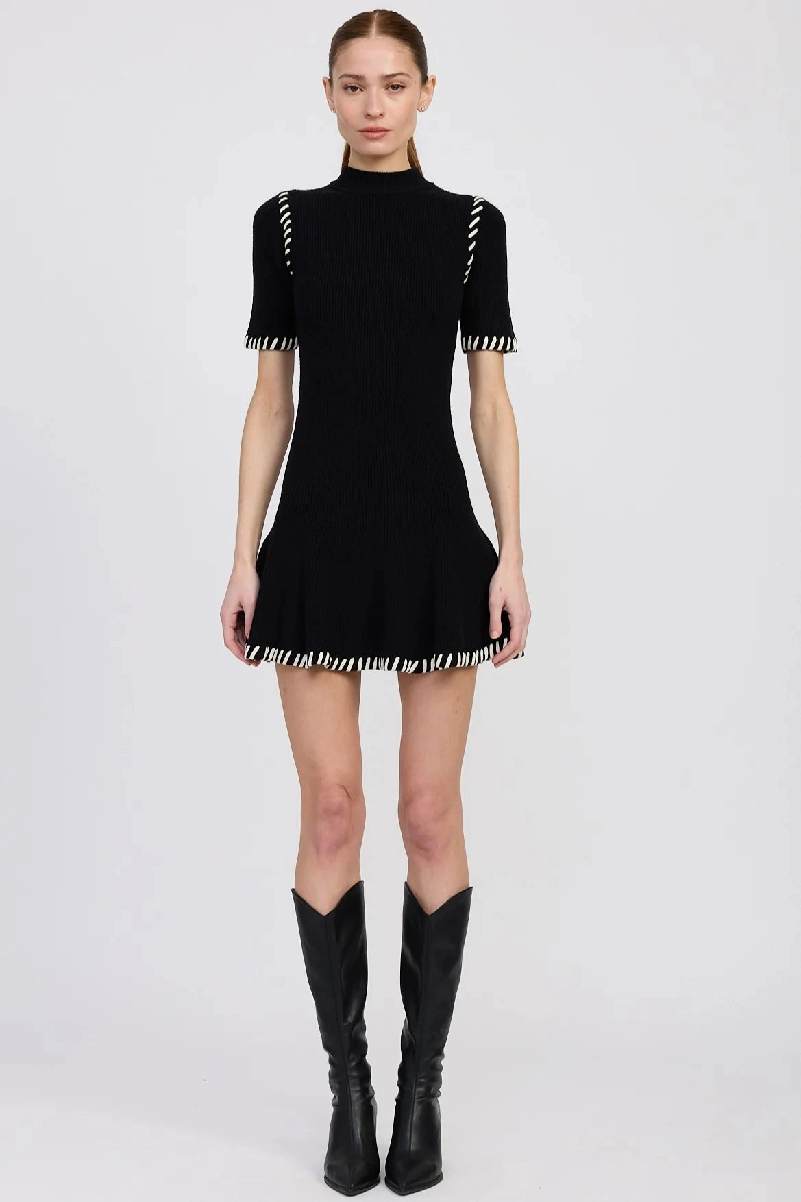 Romilla Stitch Mini Dress Vibrant Edge Summer Air