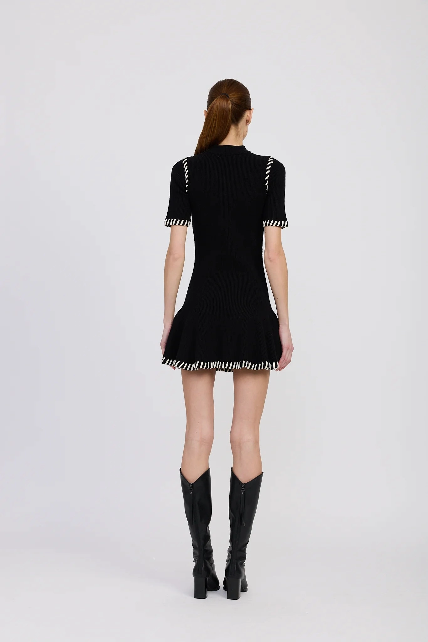 Casual Mode Tailored Elegance Romilla Stitch Mini Dress
