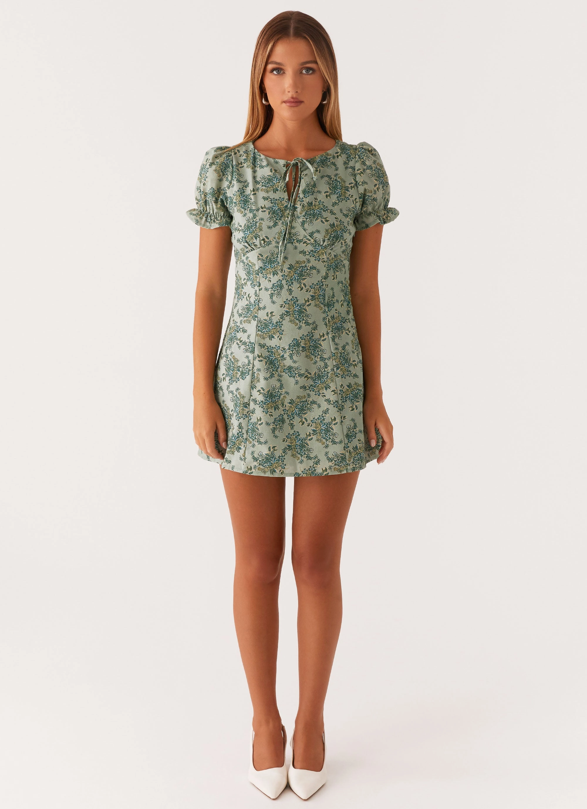 Someday Mini Dress - Cloud Nine Floral UVProtectiveLayer