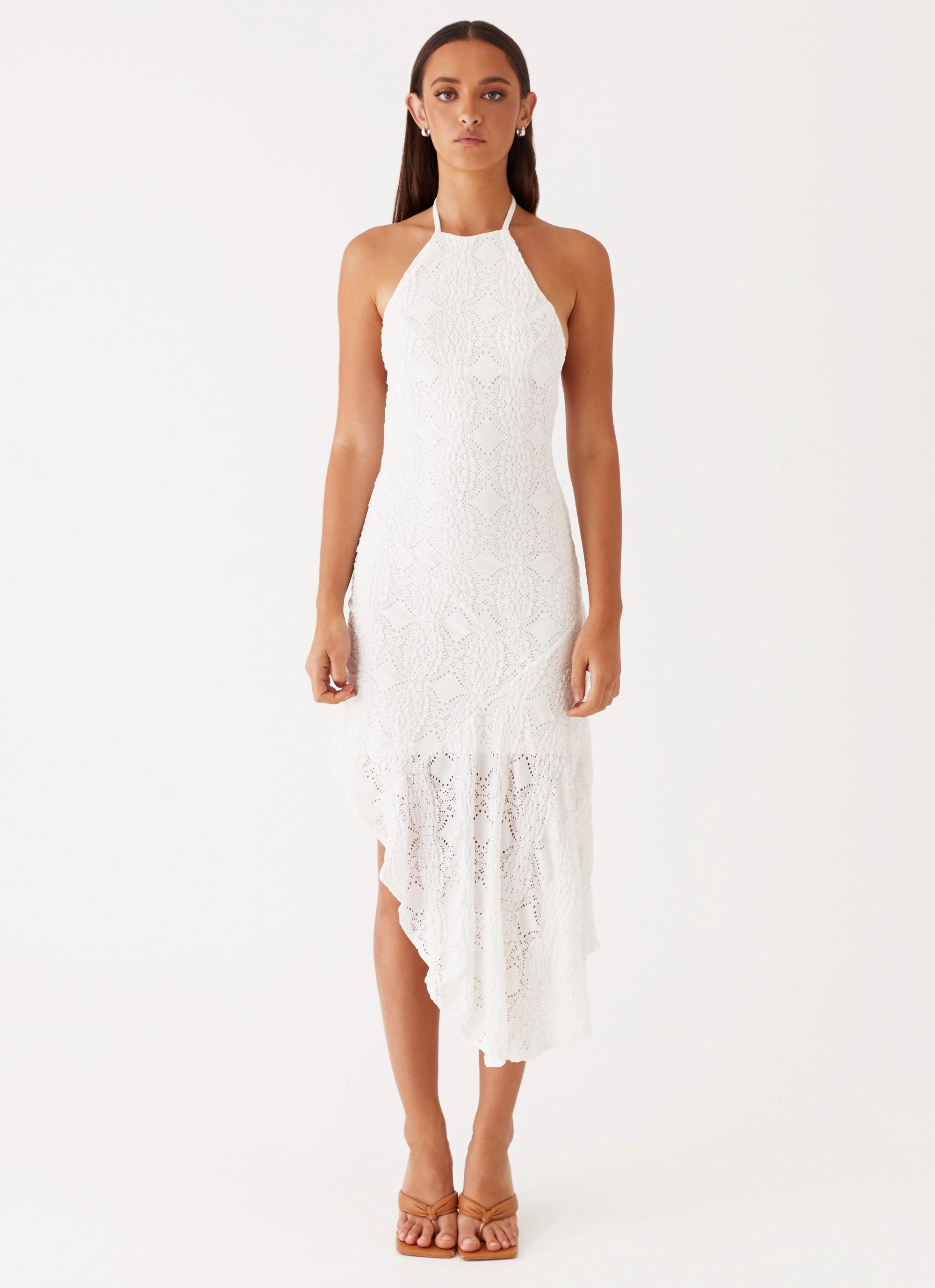 Magnetic-Closure Sondela Maxi Dress - White