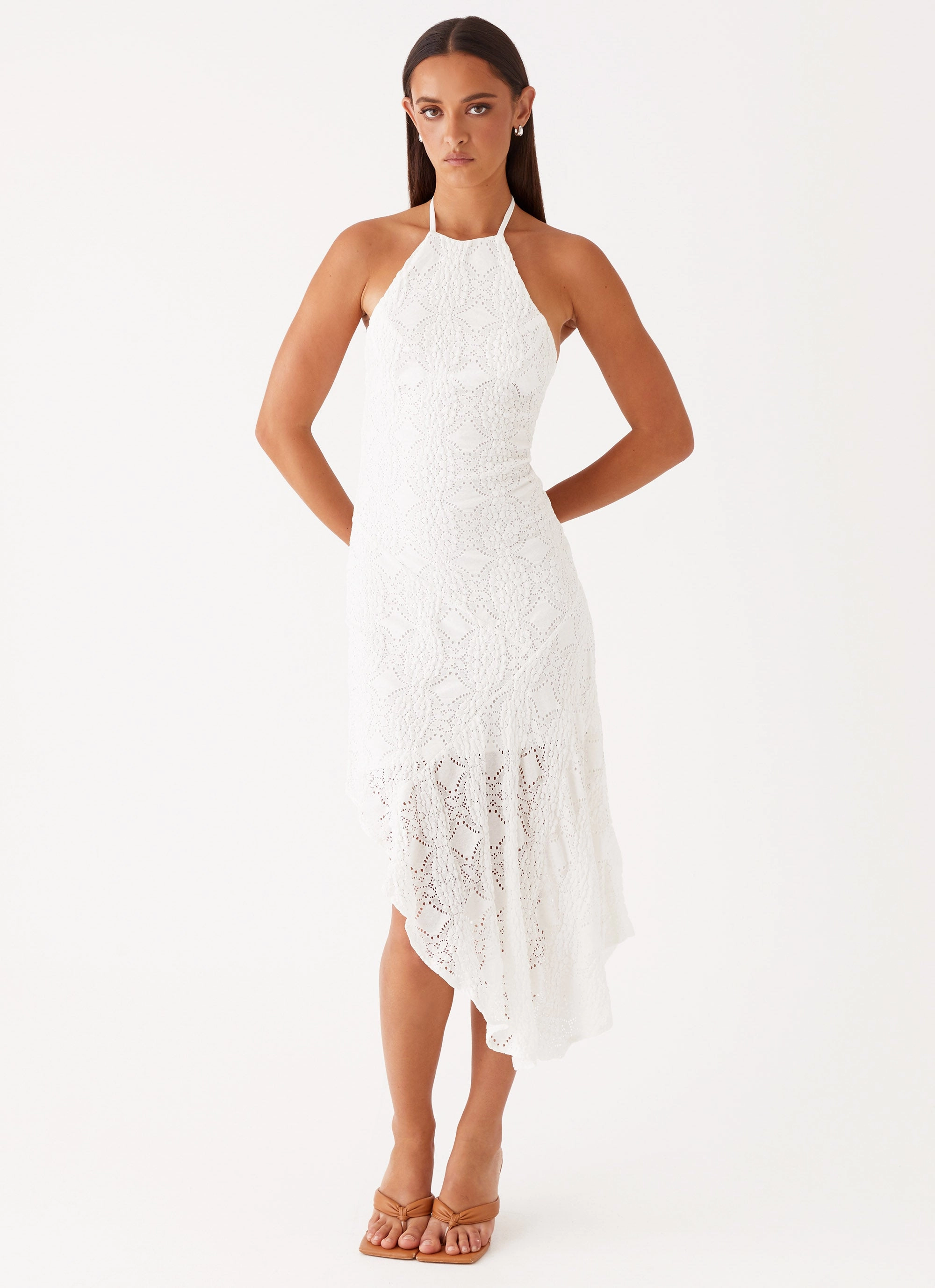 Sondela Maxi Dress - White Cozy Feel Stylish Design