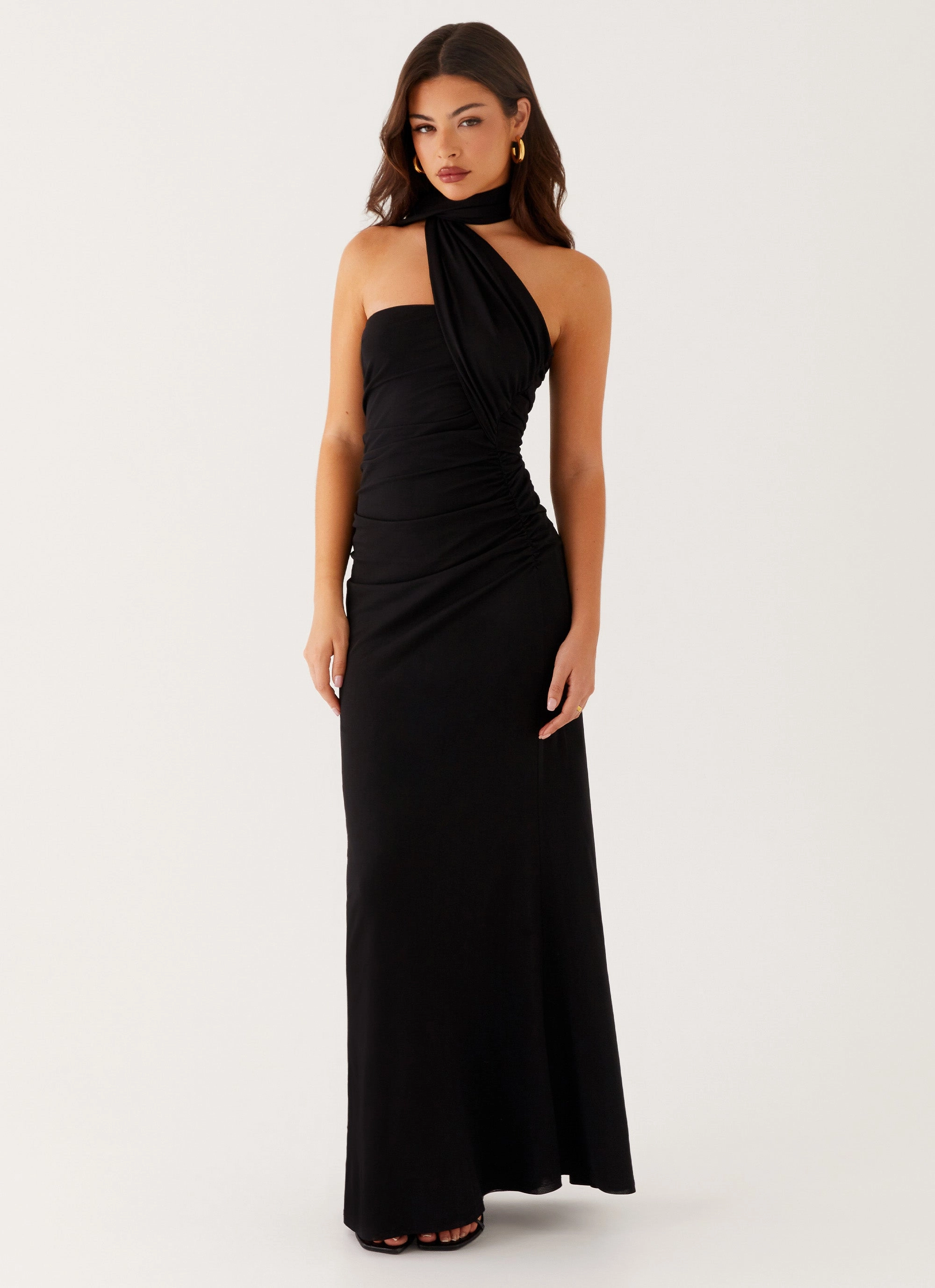 Layered Comfort All Wear Songbird Maxi Dress - Black