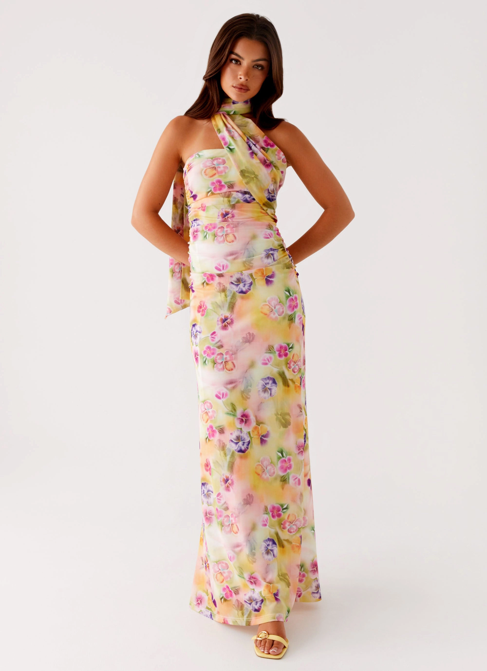 Songbird Maxi Dress - Sunburst Floral Vintage Vibe Summer Staple