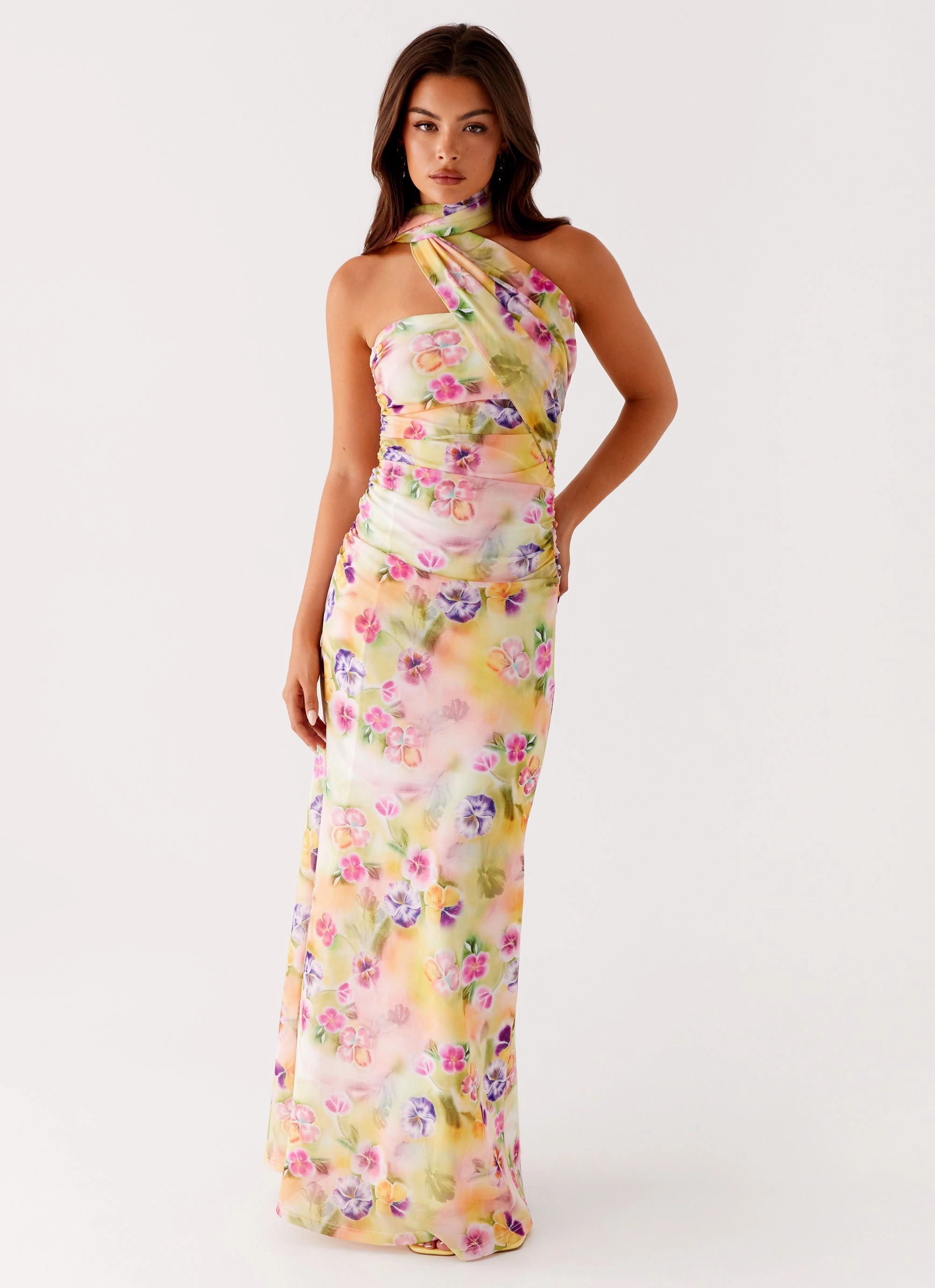 Songbird Maxi Dress - Sunburst Floral Evening Glow