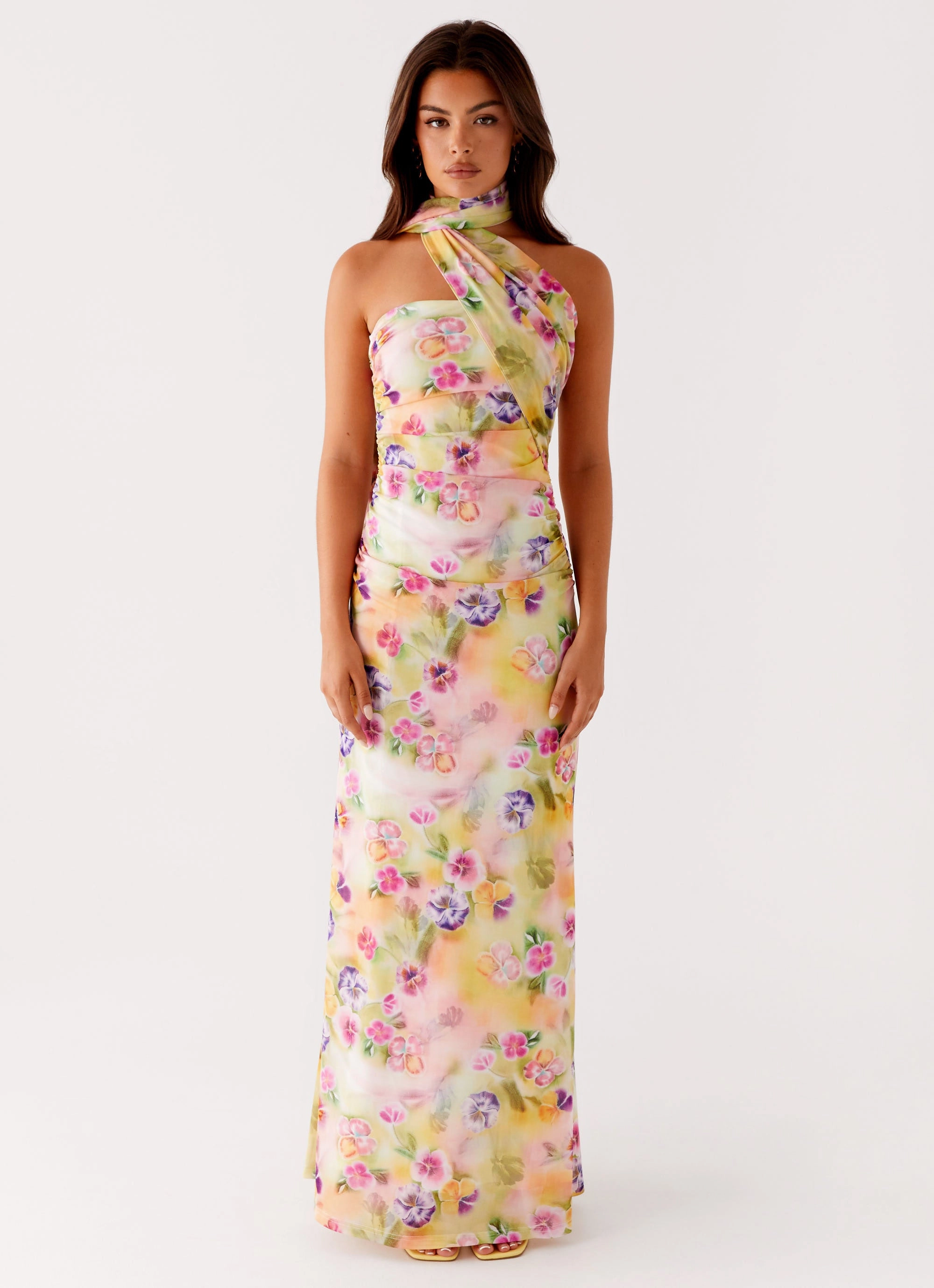 Minimalist Look Songbird Maxi Dress - Sunburst Floral