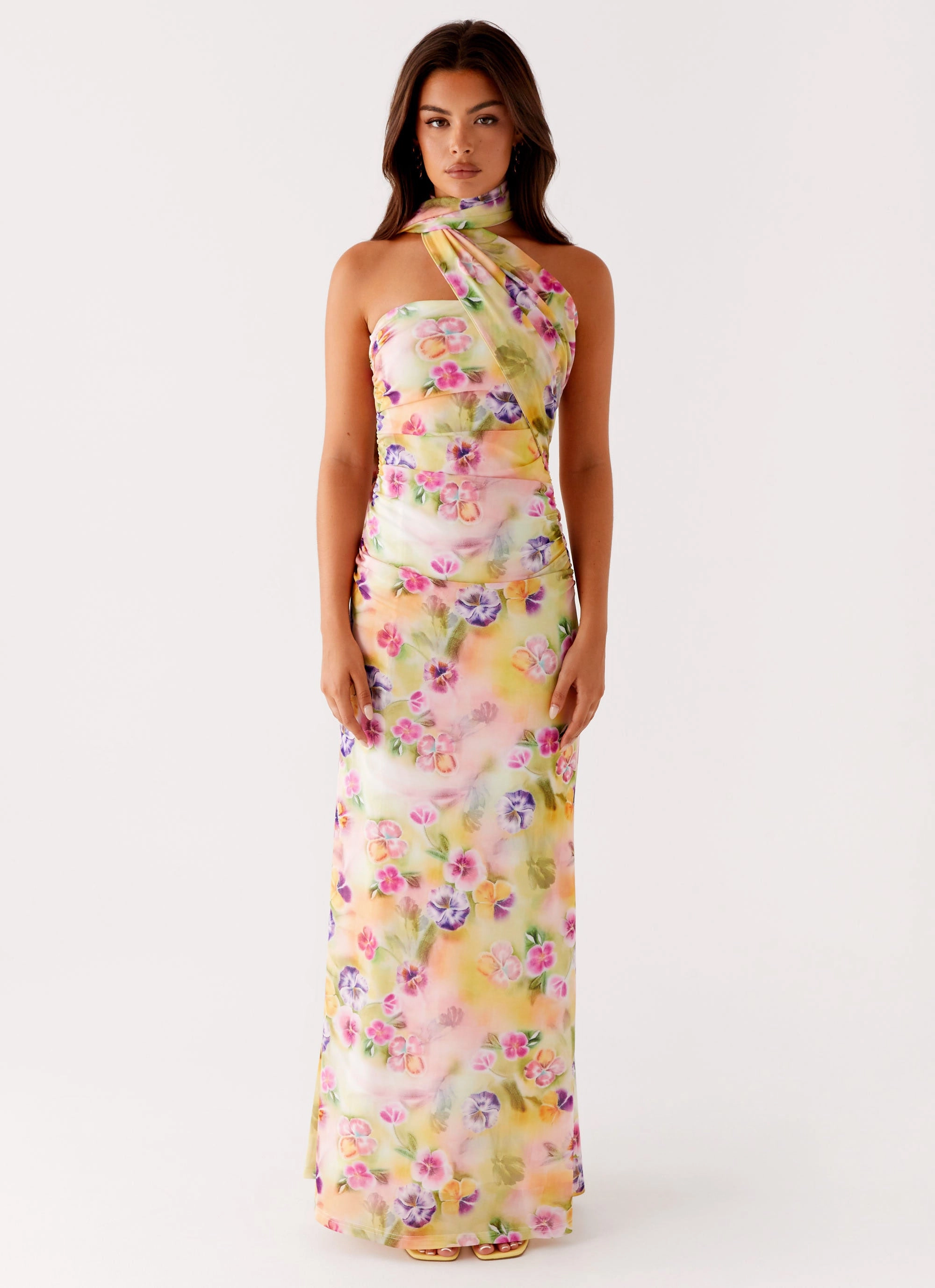 Songbird Maxi Dress - Sunburst Floral Art Spirit