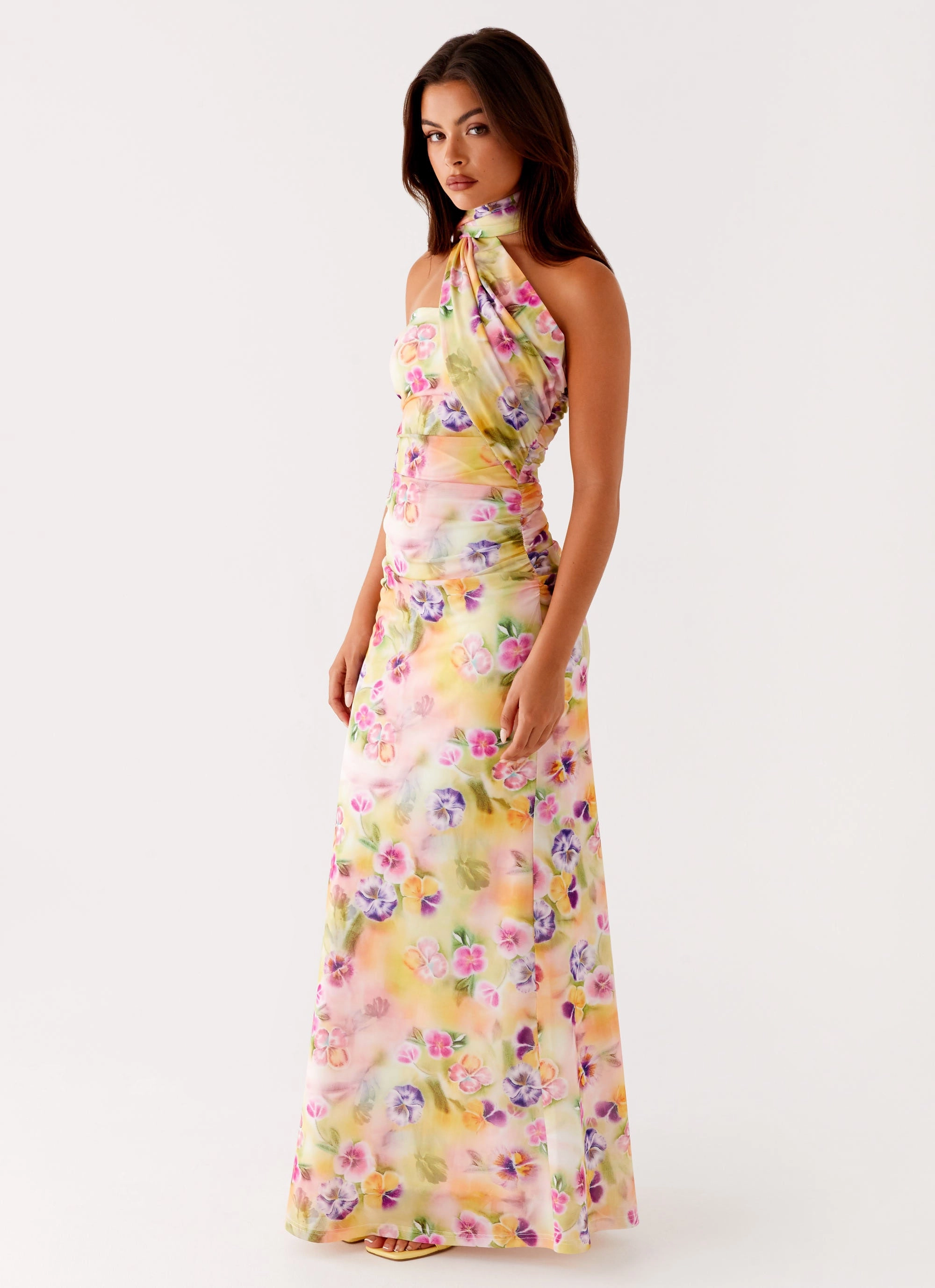 wrap waist Songbird Maxi Dress - Sunburst Floral