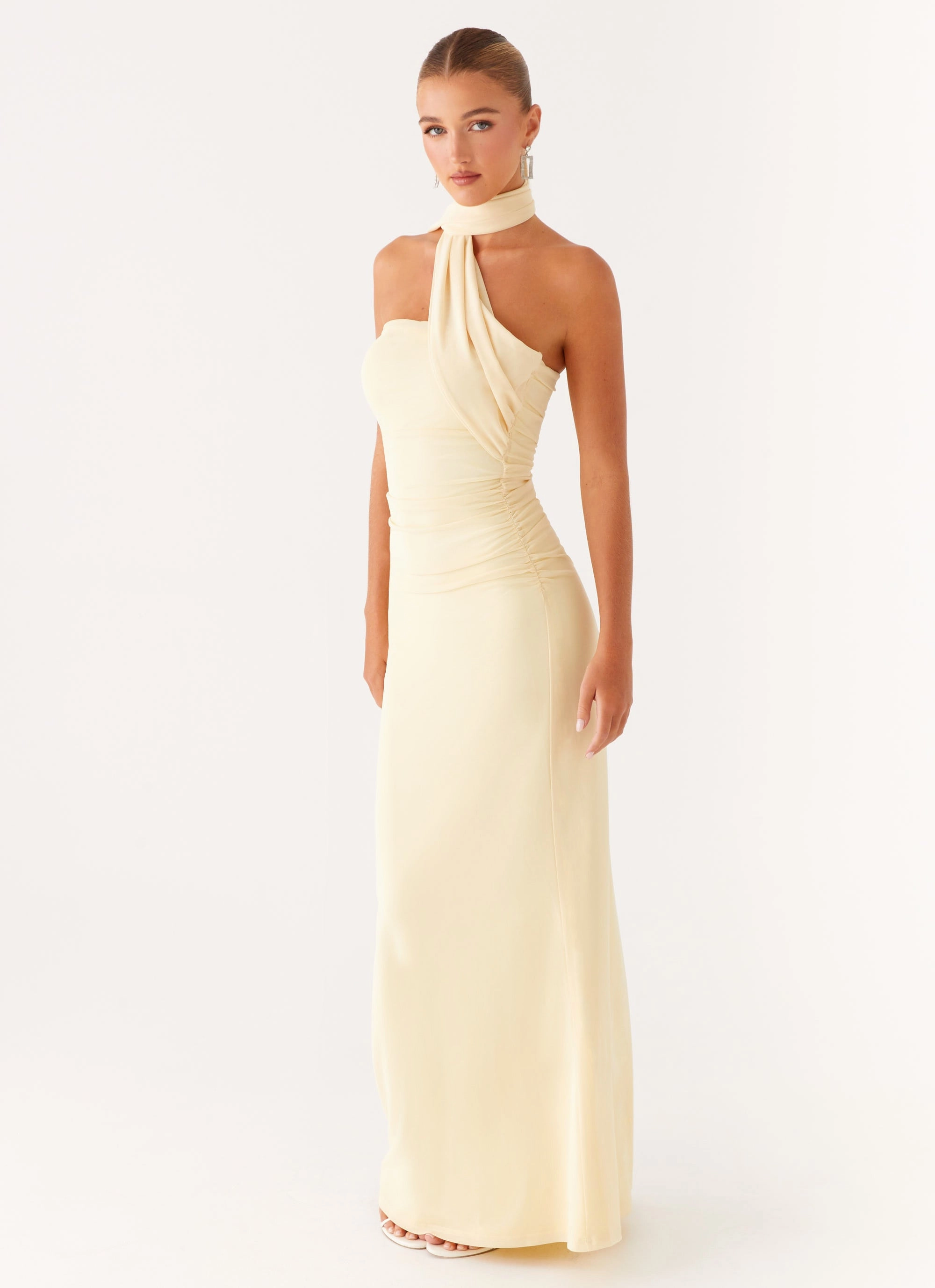 Songbird Maxi Dress - Yellow Smooth Layers All Gender Fit