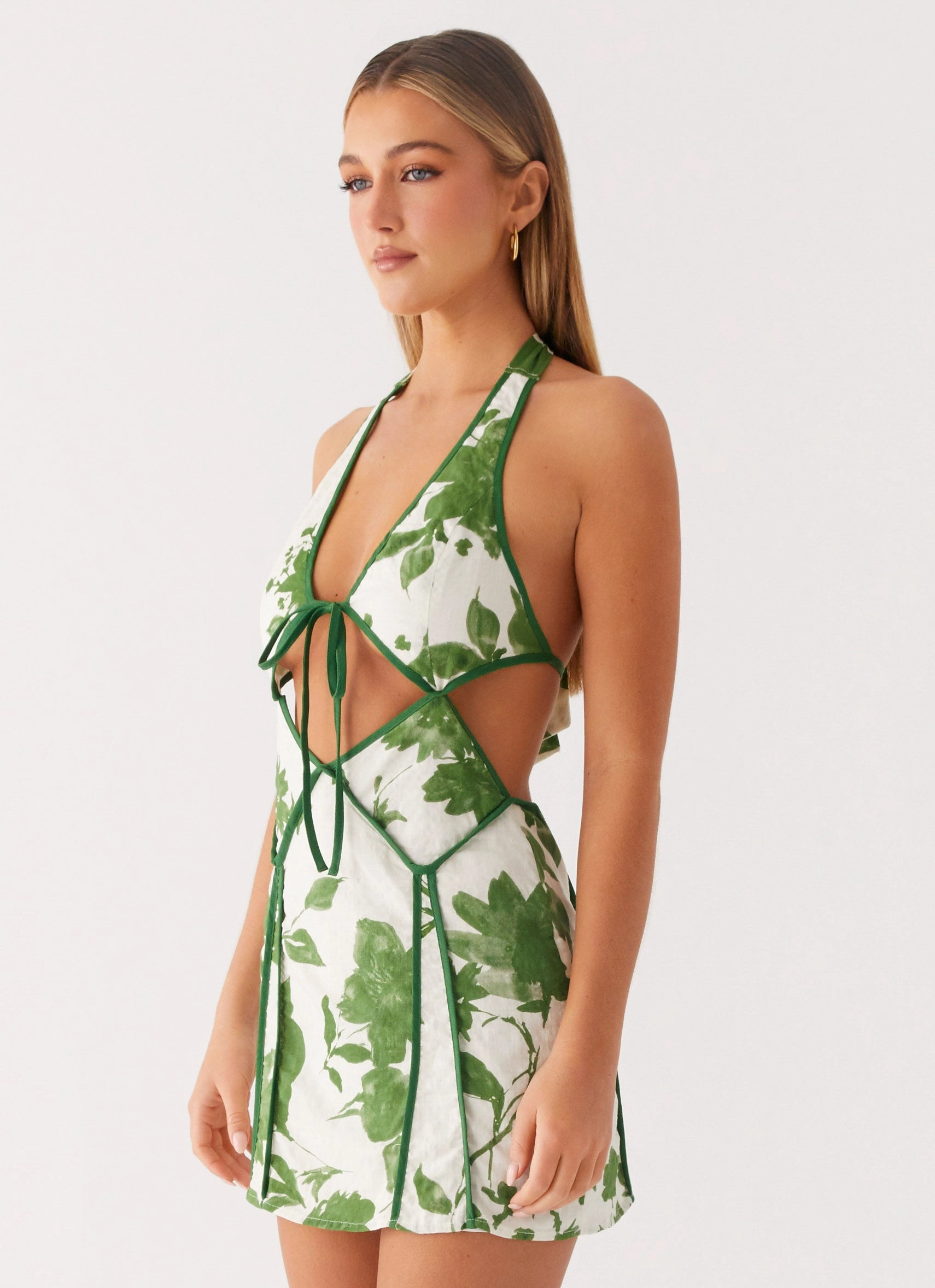 Smart Fit Wear Fashion Look Sonnet Mini Dress - Verdant Bloom