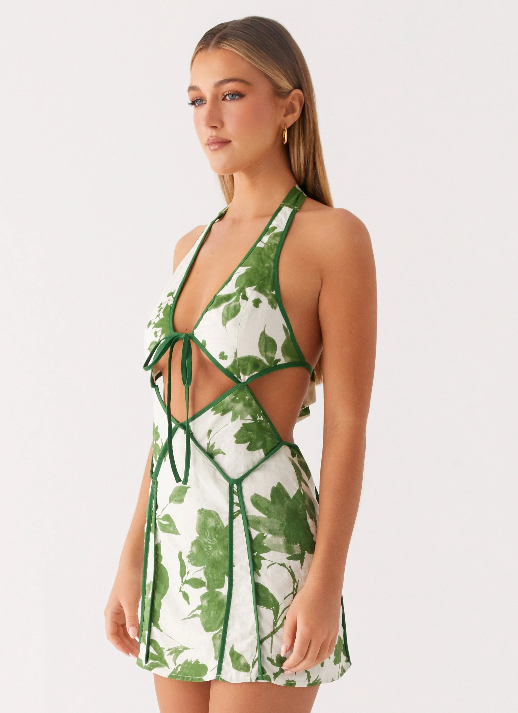 Sonnet Mini Dress - Verdant Bloom Handmade