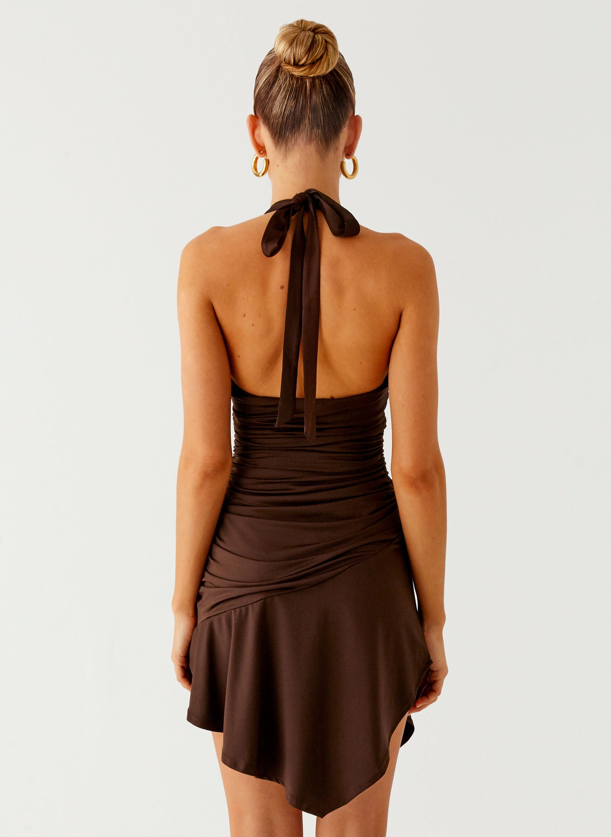 Calm Fit Sleek Presence Colt Mini Dress - Chocolate