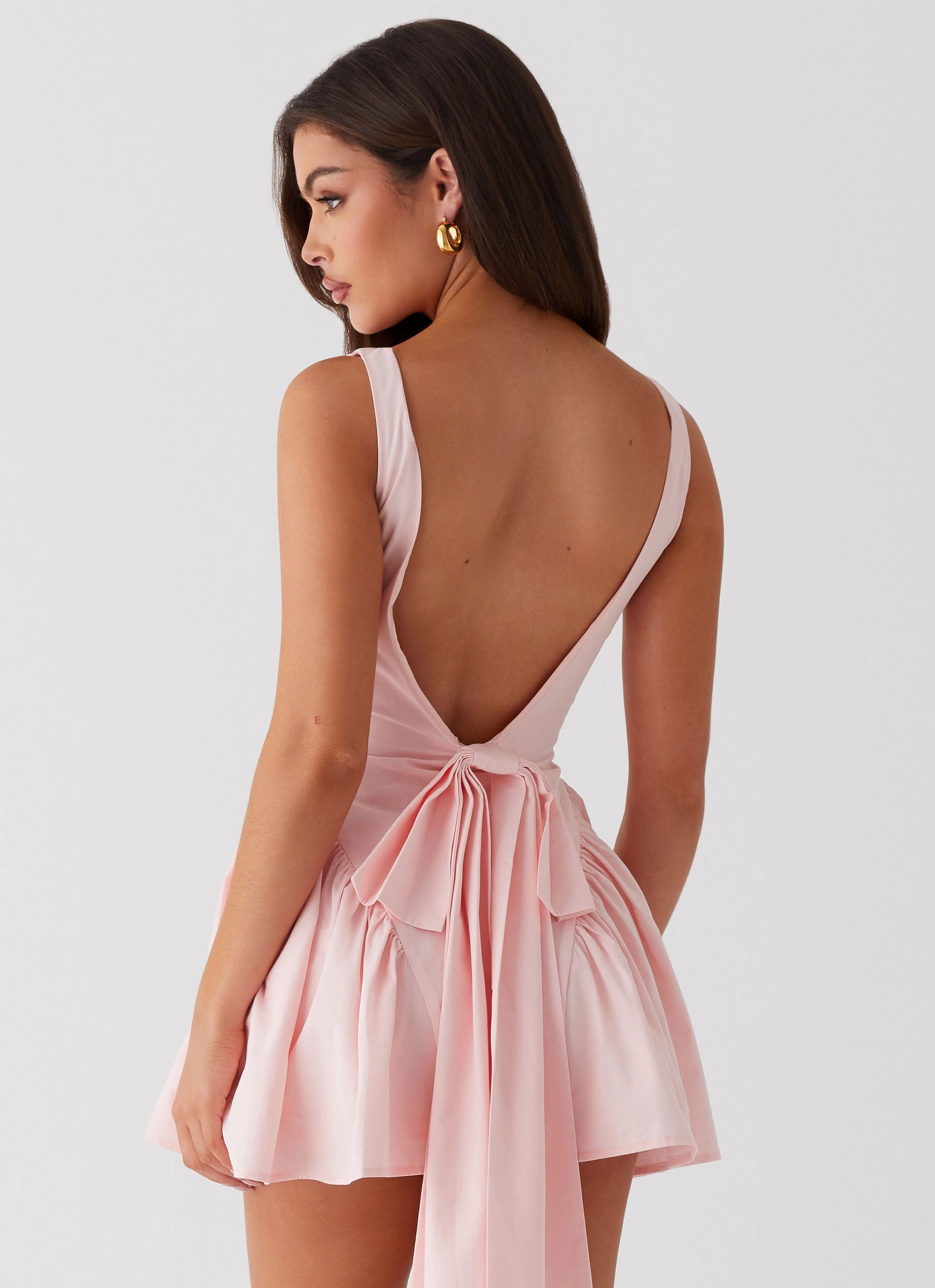 Invited Mini Dress - Pink Sculpted Form Soft and Relaxed