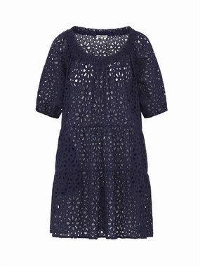 Modern Style Kelly Dress Navy Seaside Eyelet