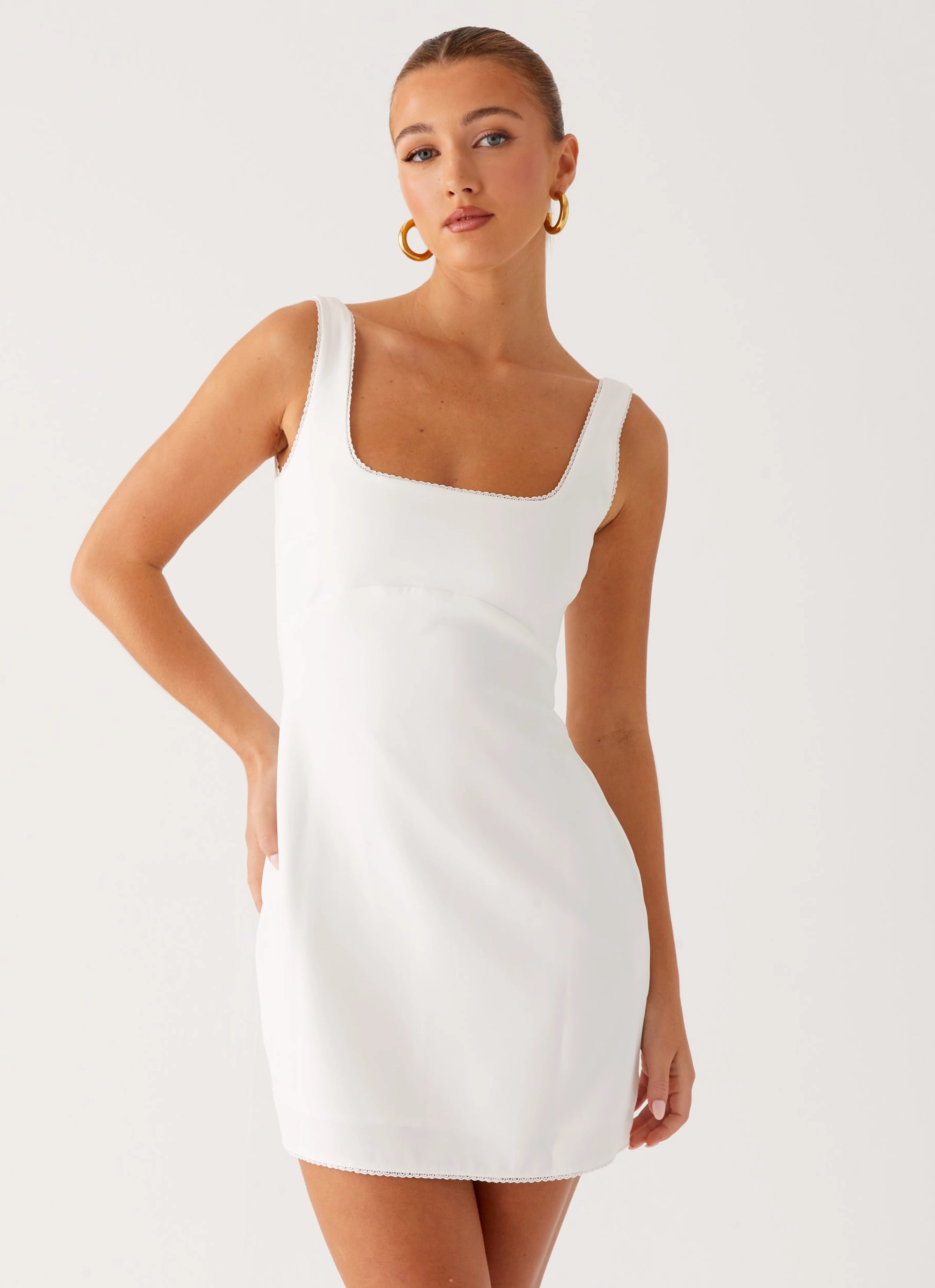 Sedona Mini Dress - White Timeless Line