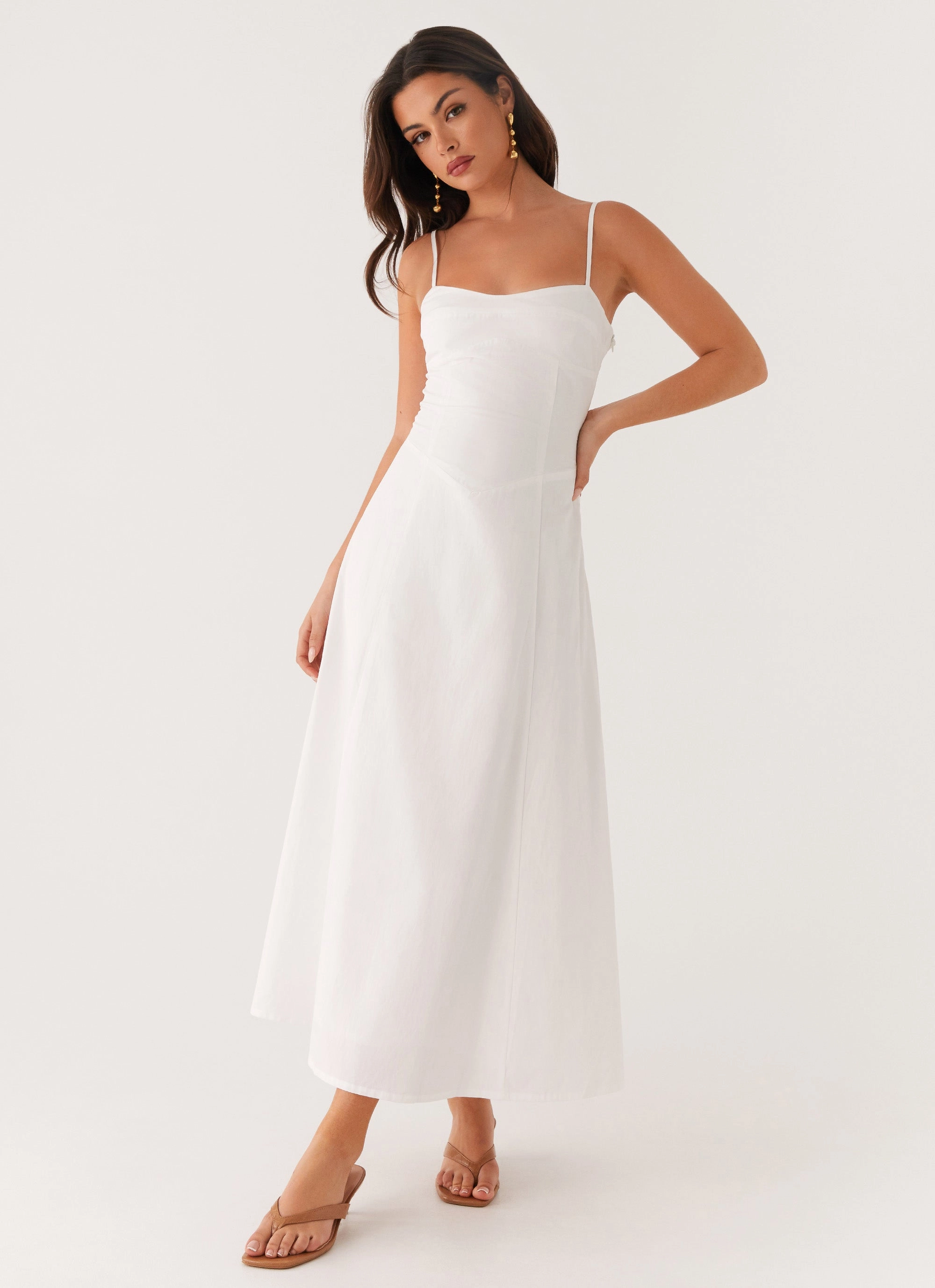 Minimal Mood Noosa Midi Dress - White