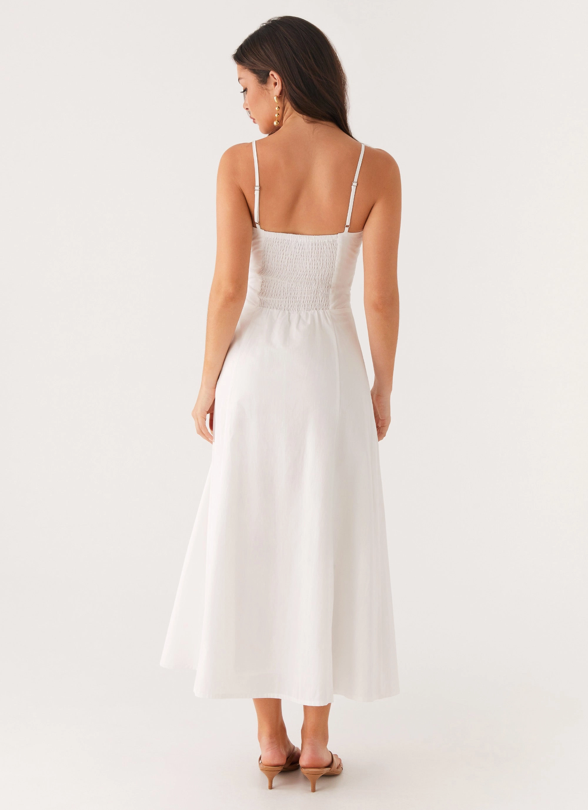 Summer Friendly Noosa Midi Dress - White