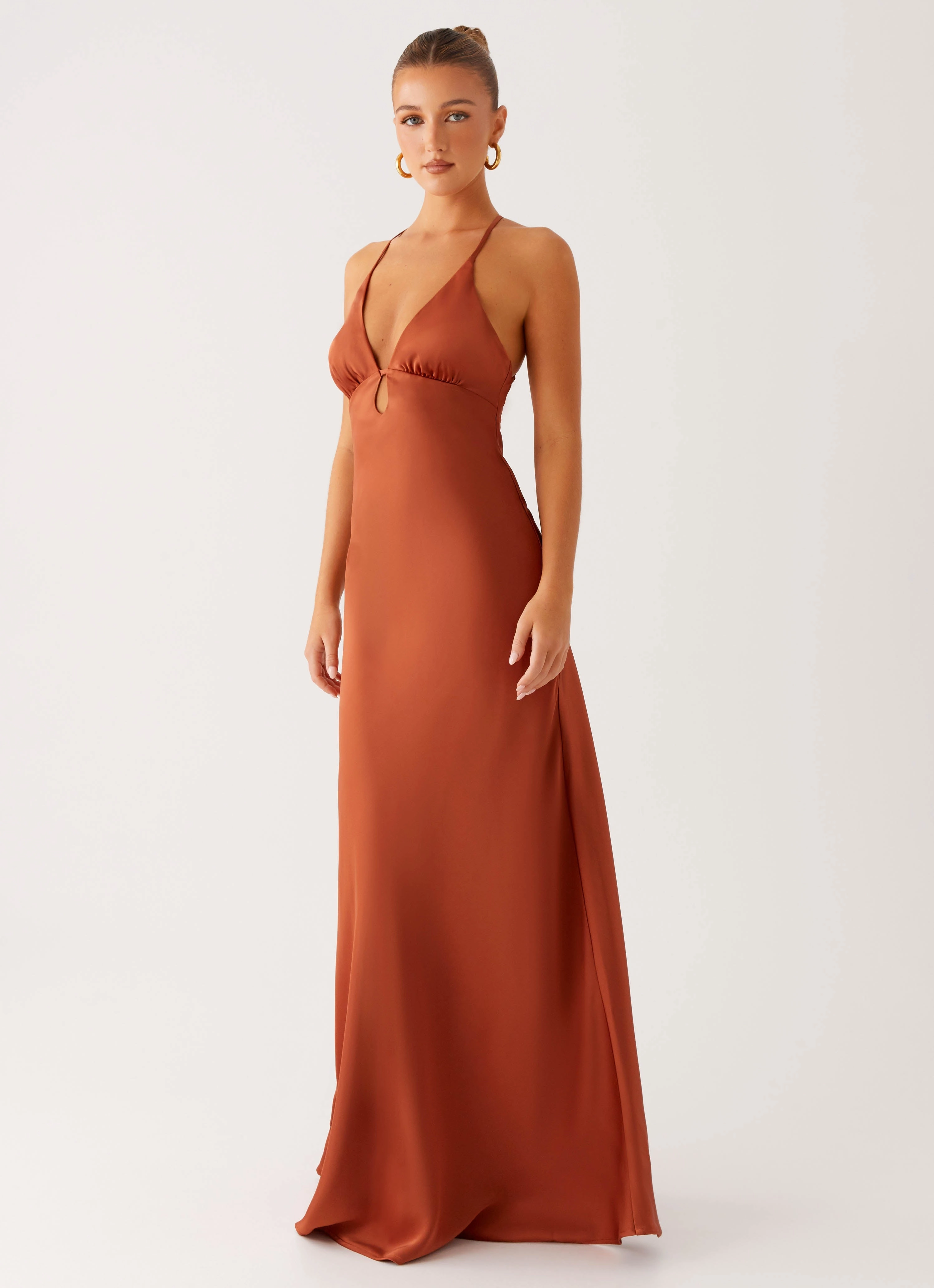 Sundowner Maxi Dress - Rust Shore Time relaxed shape