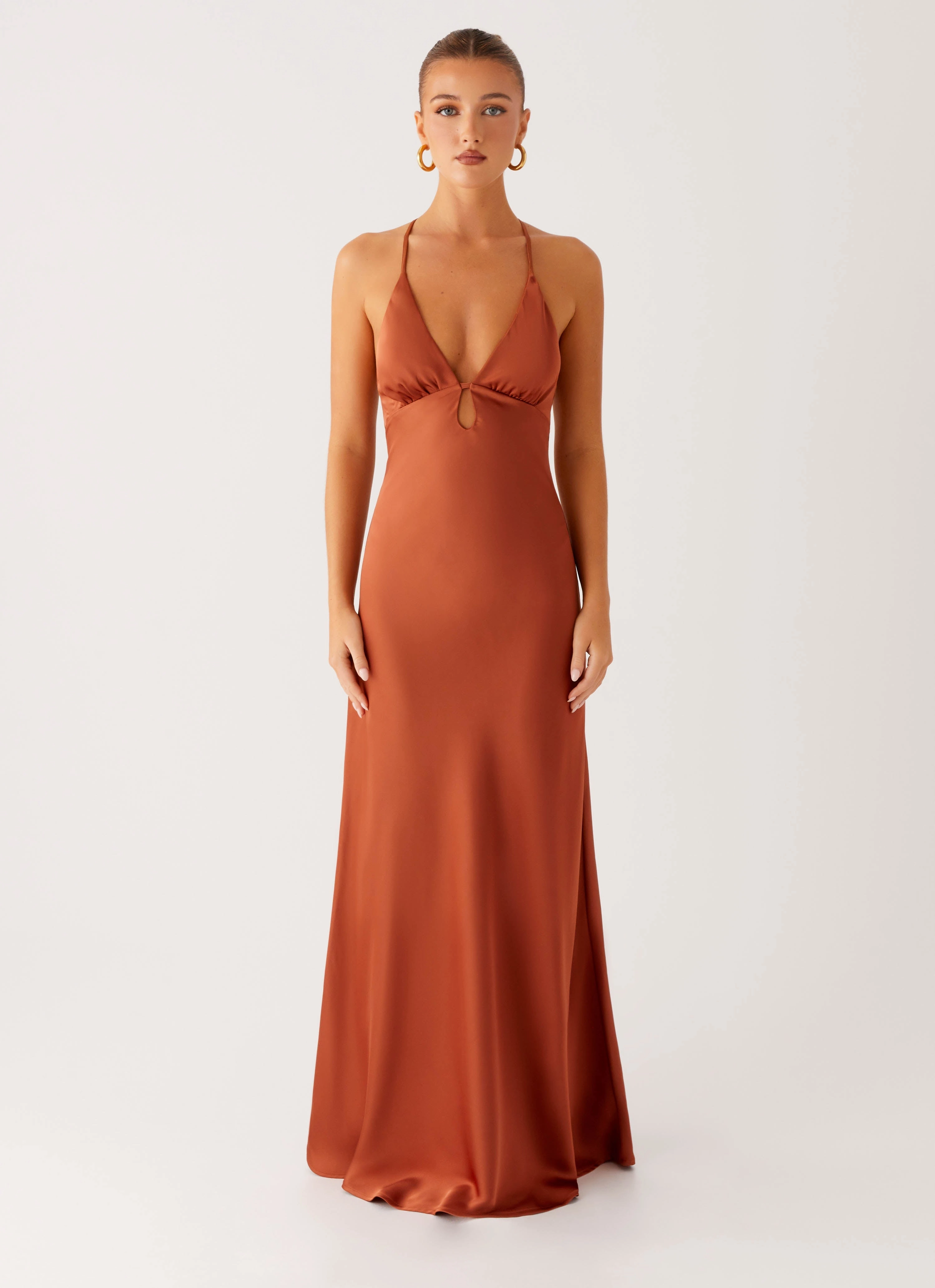 Sundowner Maxi Dress - Rust Smooth Fit