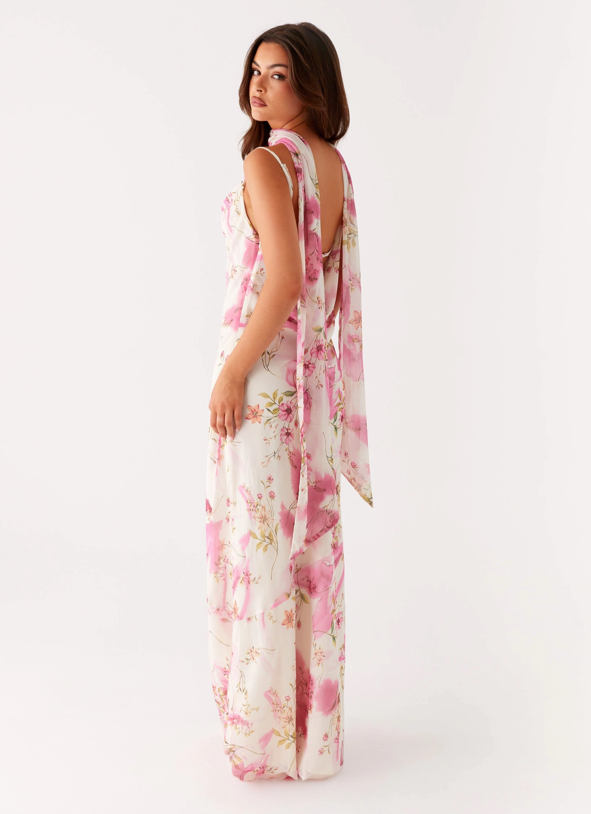 Stylish day dress Spencer Maxi Dress - Ivory Floral Print