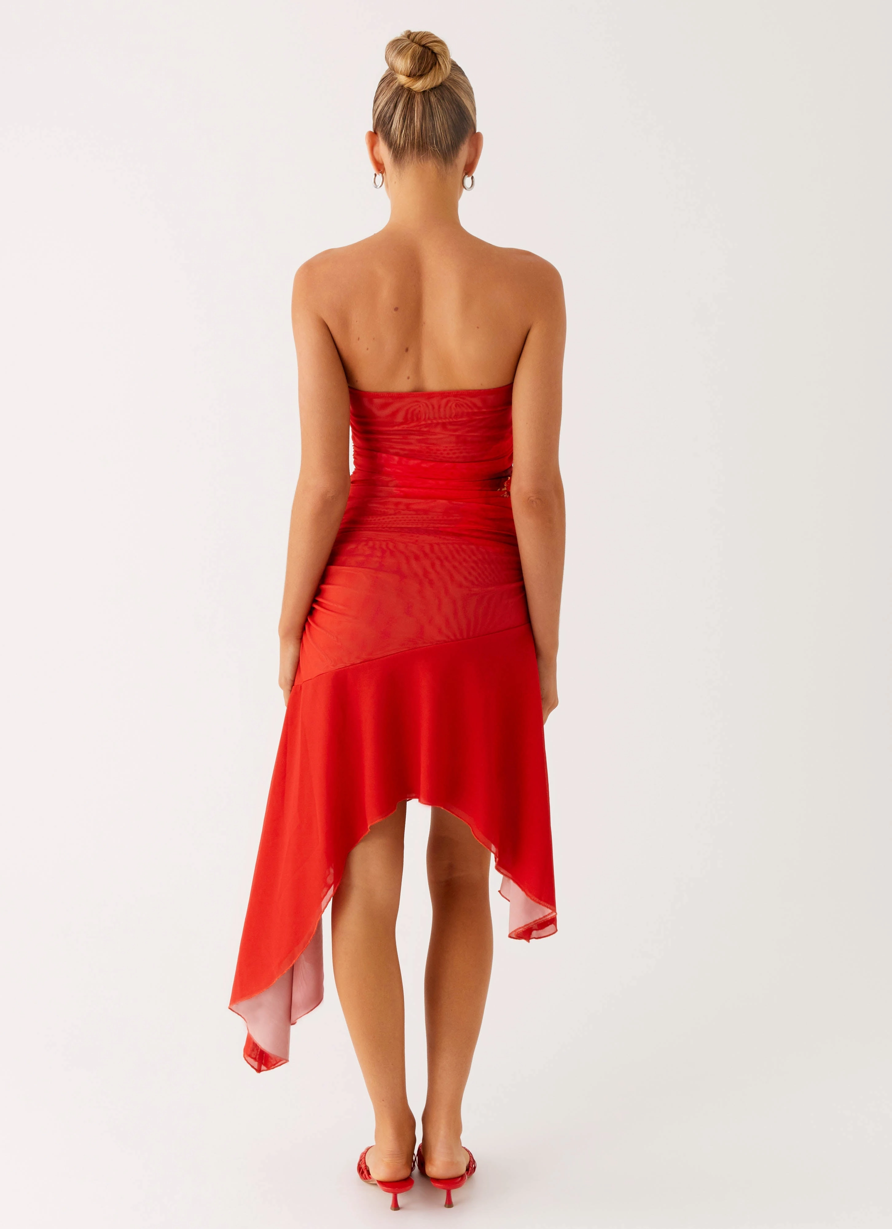 Trend Movement Think About It Midi Dress - Fire Red