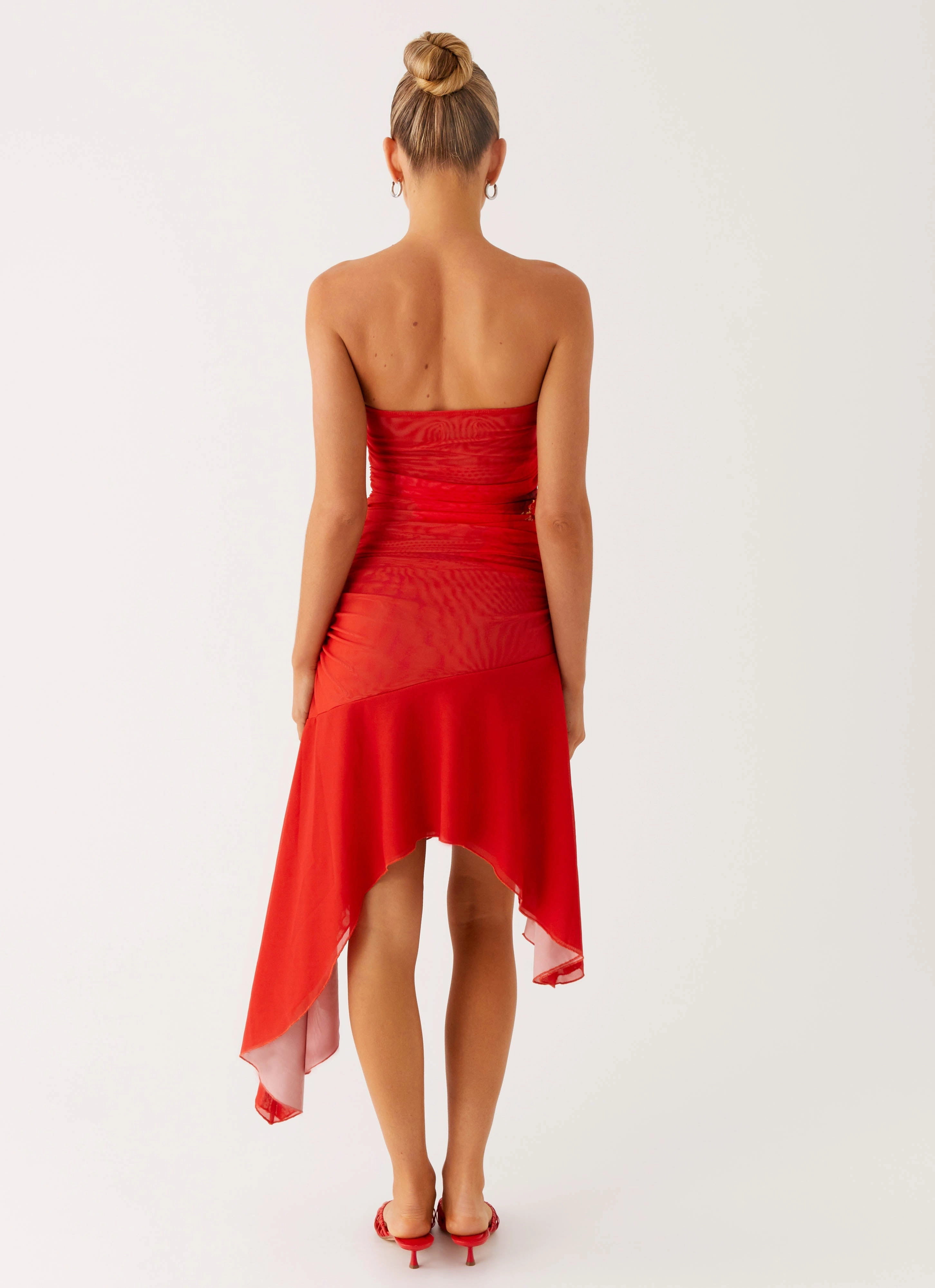 Timeless Piece Think About It Midi Dress - Fire Red