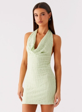 Thistle Mini Dress - Forest Sage Mix-And-Match Casual Comfort