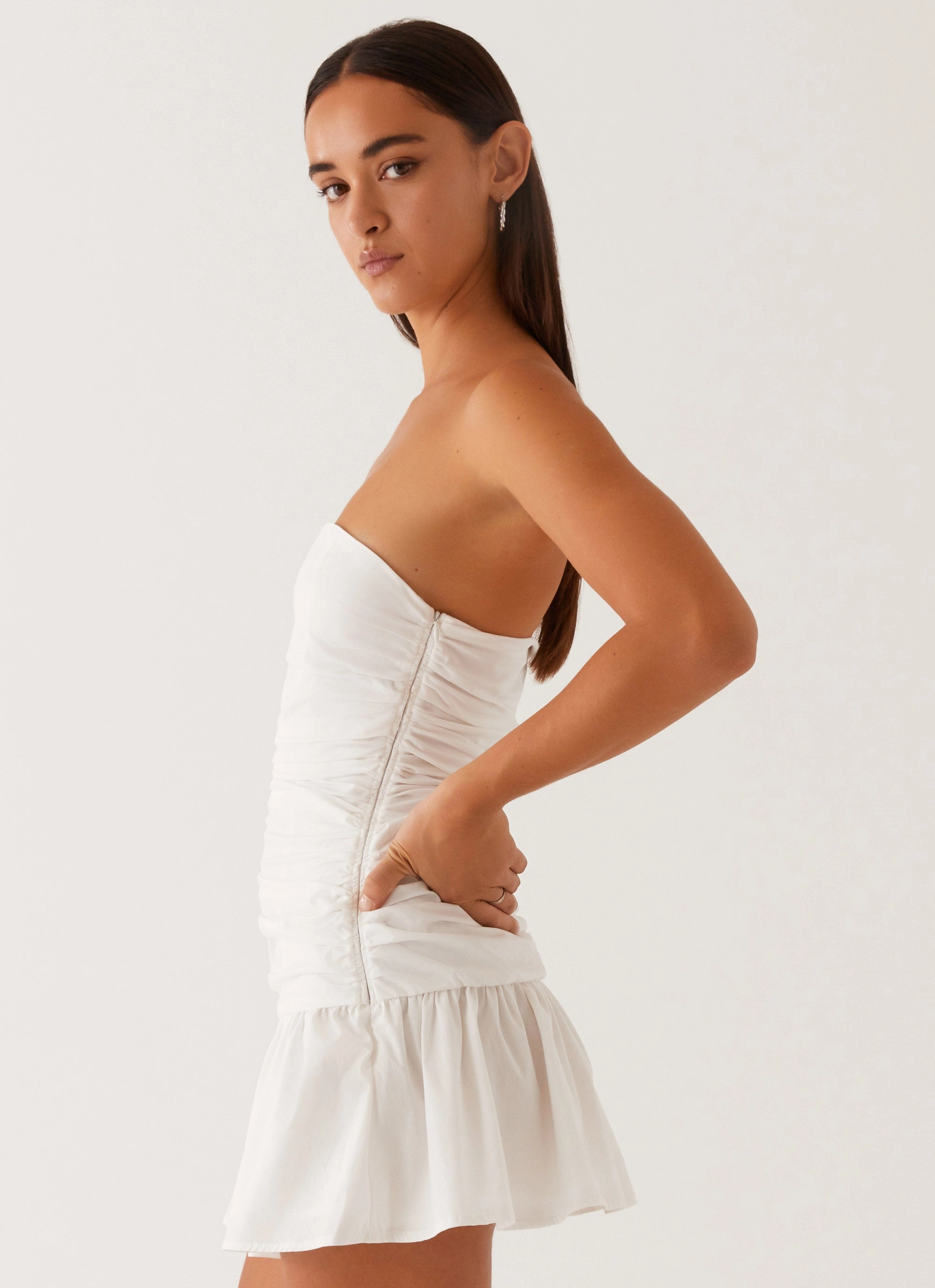 Carmel Mini Dress - White Soft Fit Wear