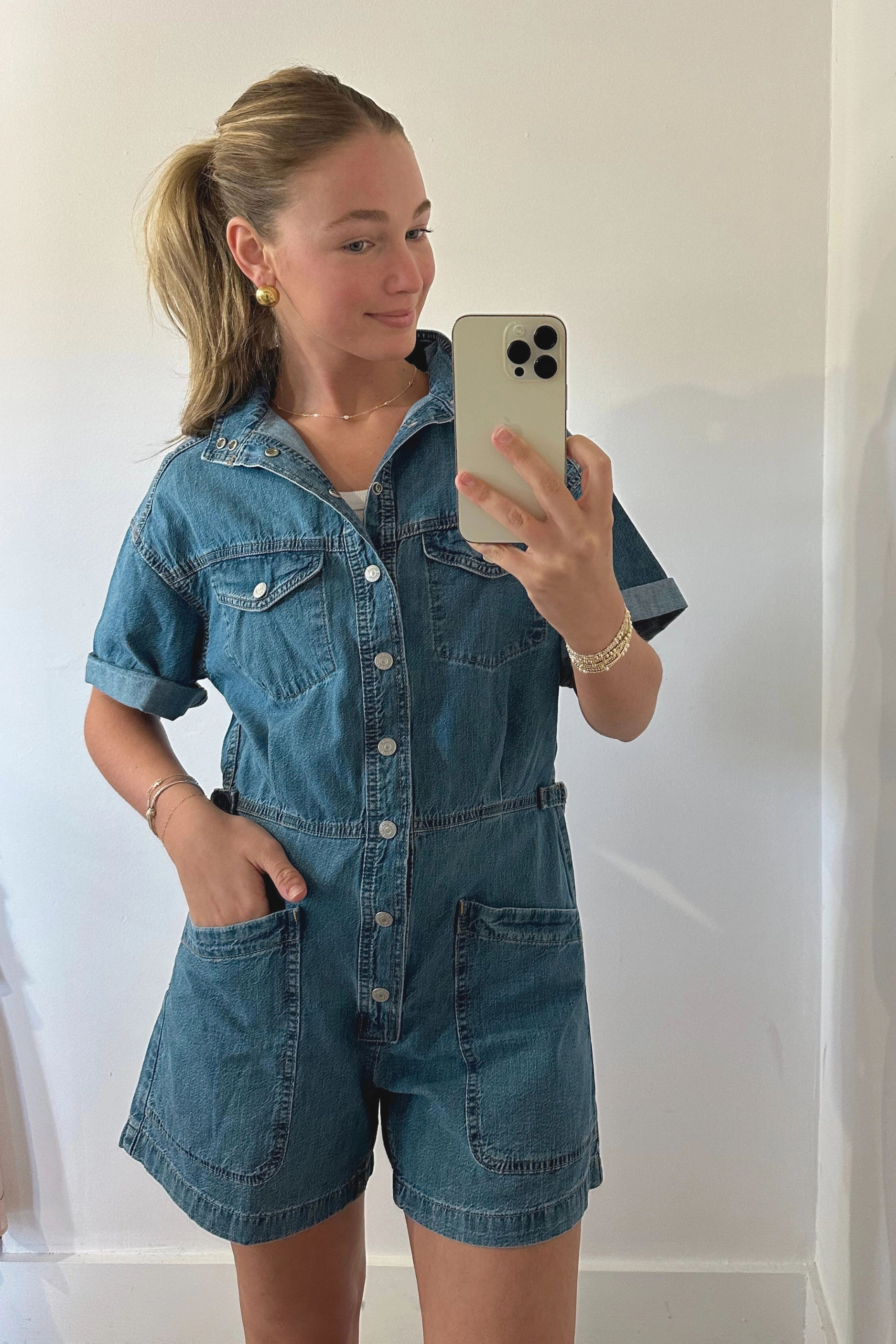RecycledPolyester Levi's Surplus Romper - Blue Joke