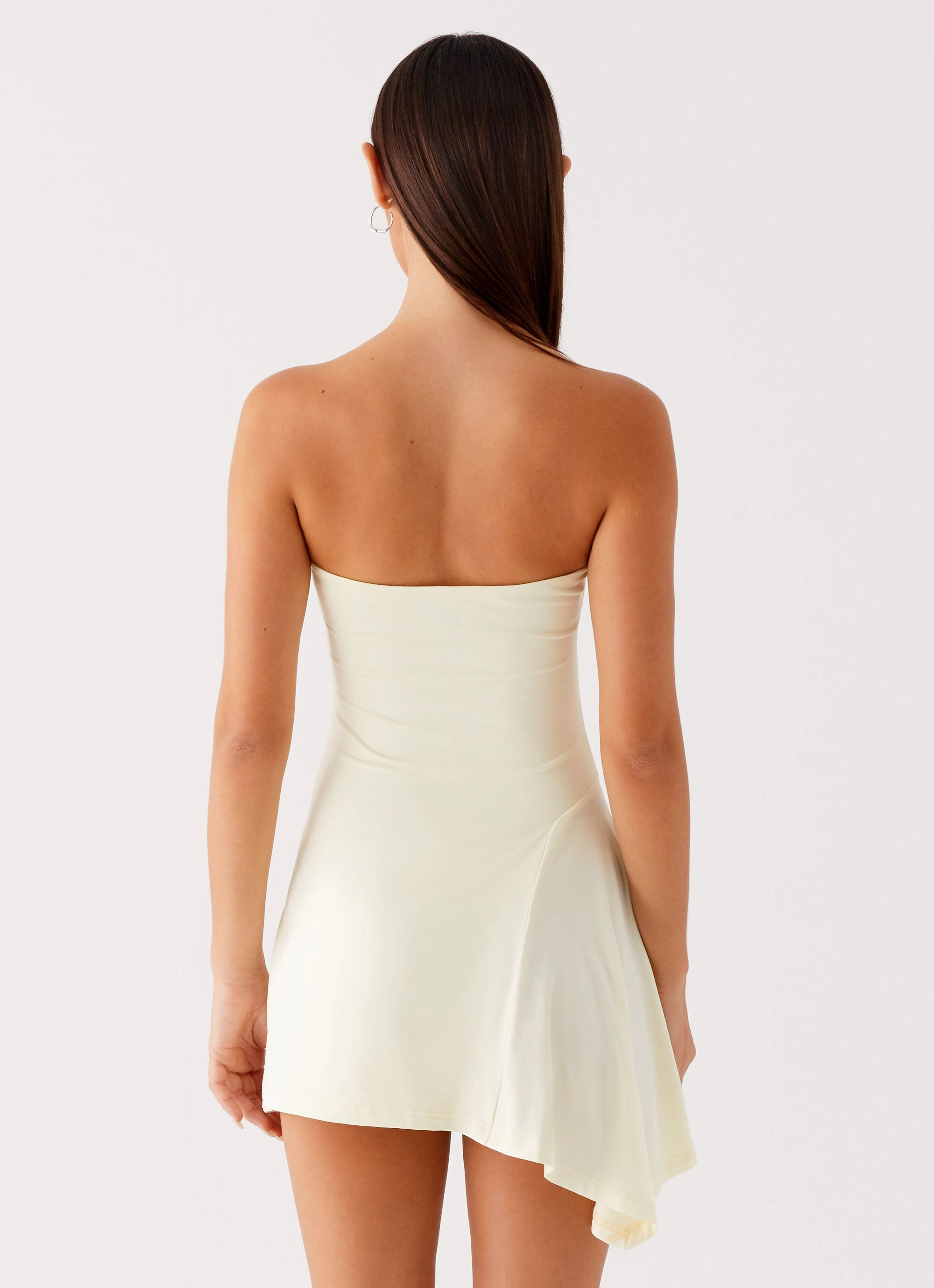 Sana Strapless Mini Dress - Yellow Outdoor Style Luxurious Feel