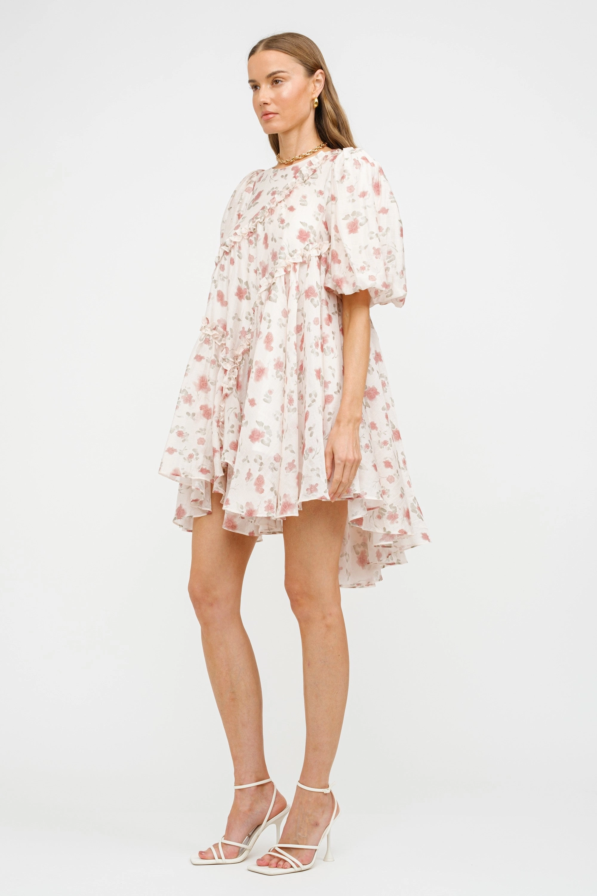 Work or Casual Belt Waist Isabelle Asymmetrical Mini Dress