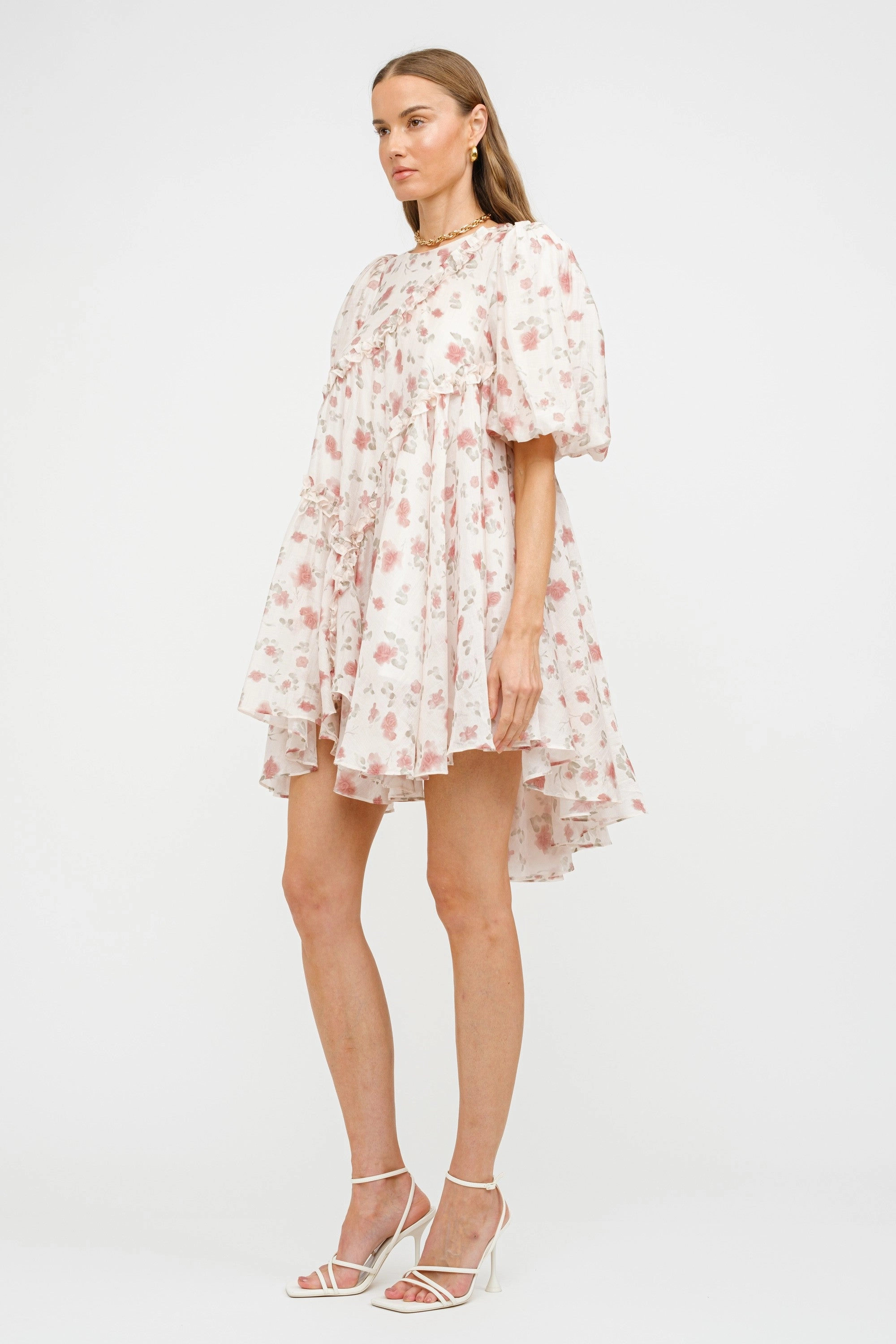 Matte-Lining Limited-Edition Isabelle Asymmetrical Mini Dress