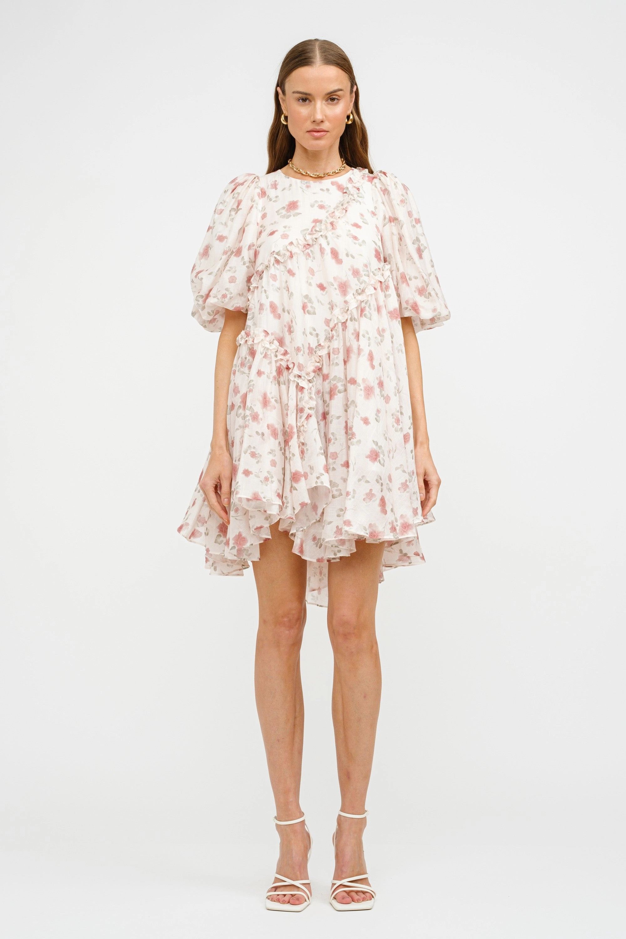 Texture Flow Isabelle Asymmetrical Mini Dress