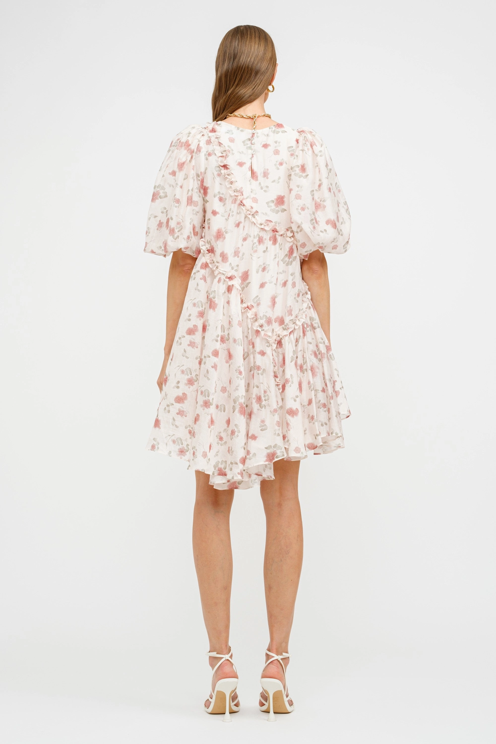 Clean Lines Cut-Out-Detail Isabelle Asymmetrical Mini Dress