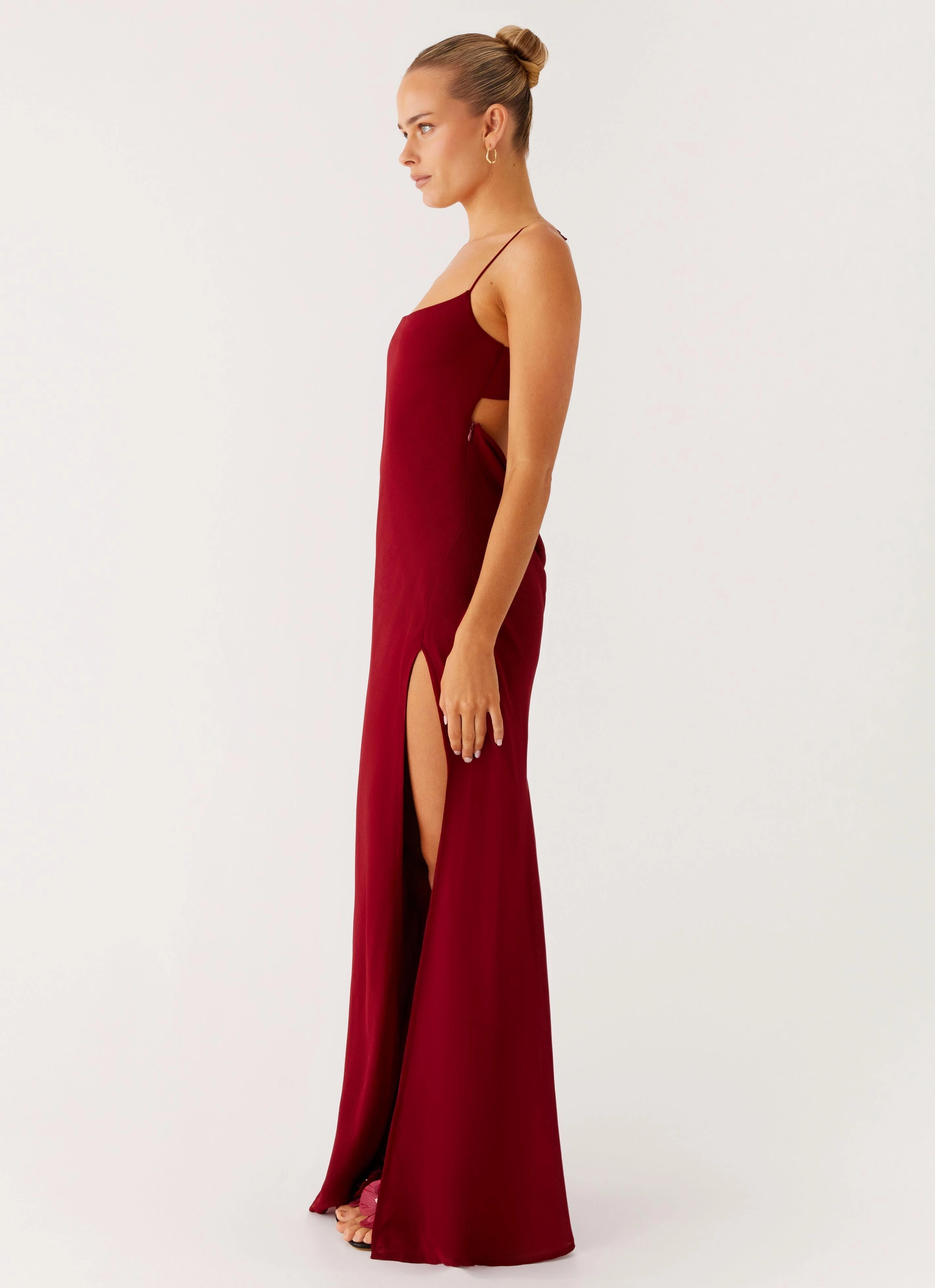 Alouette Maxi Dress - Burgundy Sister Glow Blush Shade