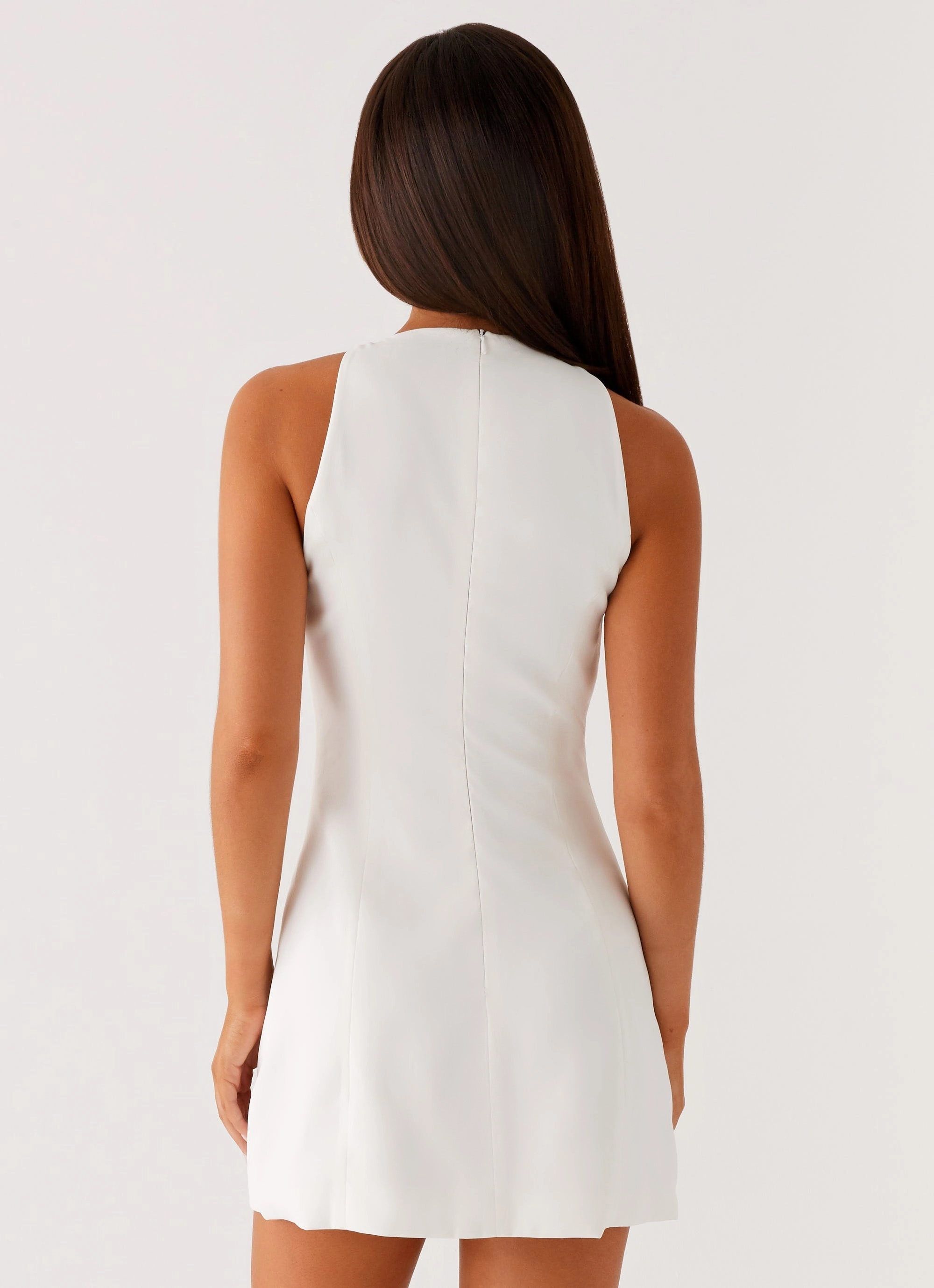 Stacy Mini Dress - White Playful Twist Classic Line
