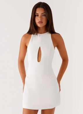 Stacy Mini Dress - White Match Quick