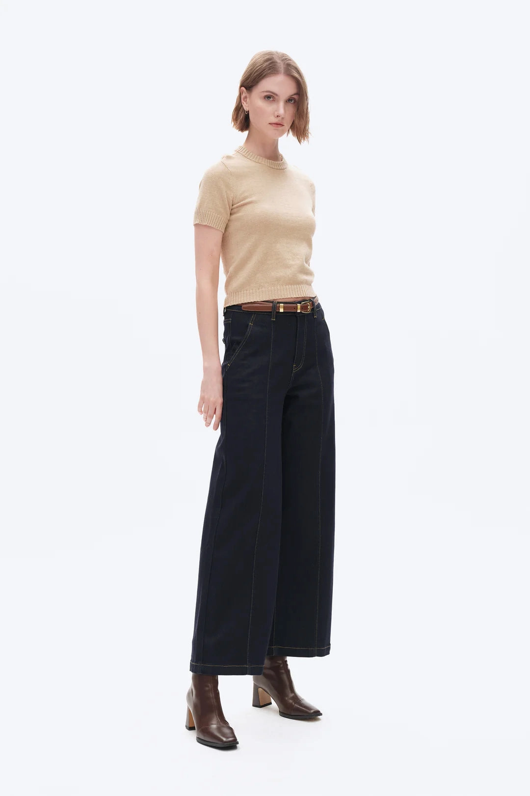Ultra High Rise Wide Leg Jeans Non Irritating Seams