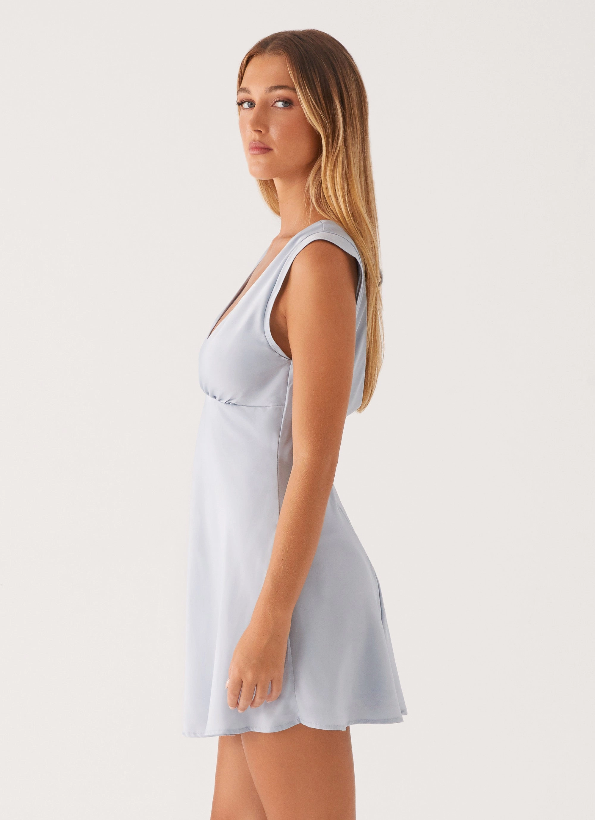 Soft Shape Tall Girl Layton Mini Dress - Blue