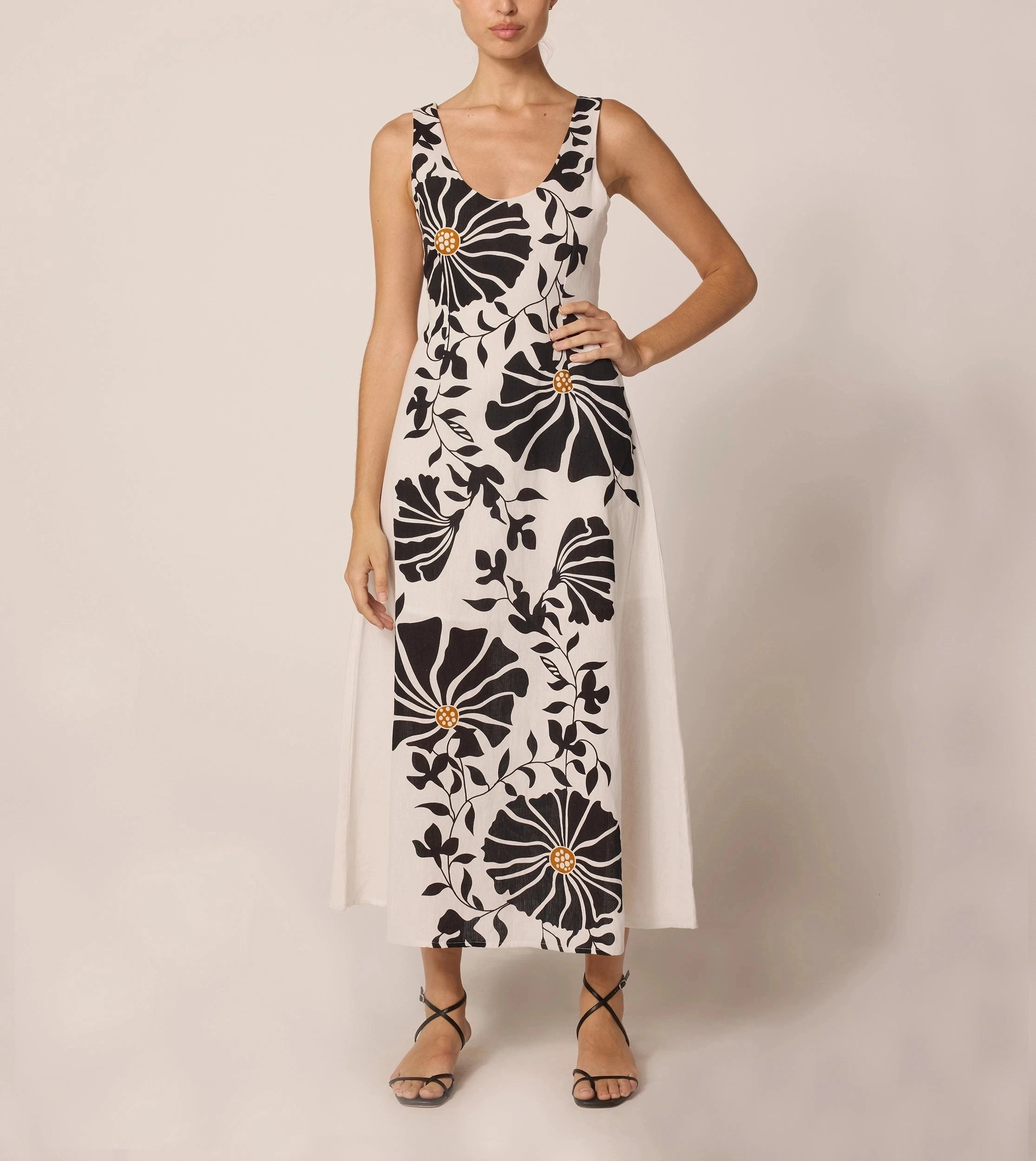 City Essential Flattering Style Fit Rosalinda Ankle Dress | Atropa