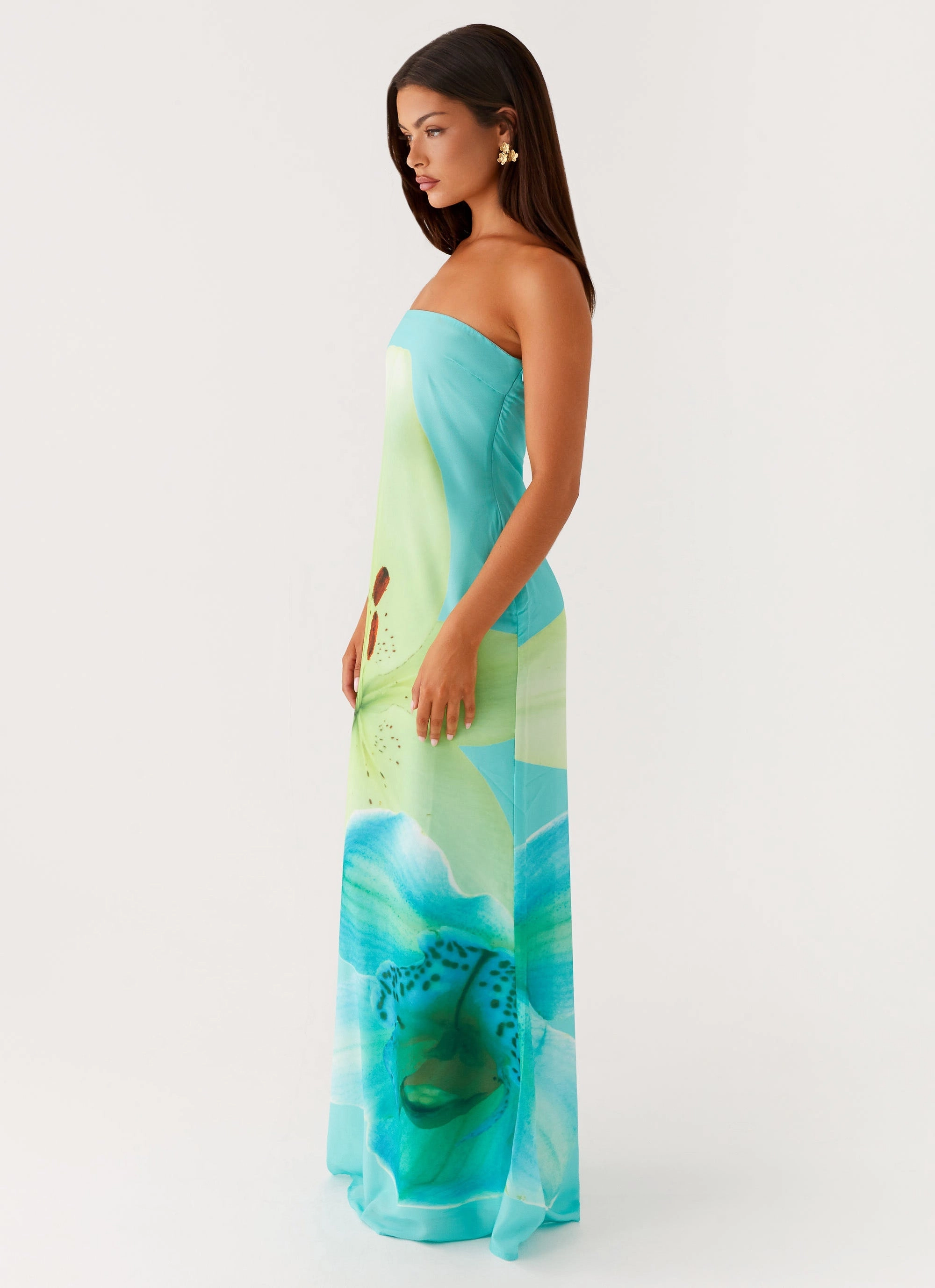 Power Soft Airy Feel Darcy Maxi Dress - Turquoise Floral