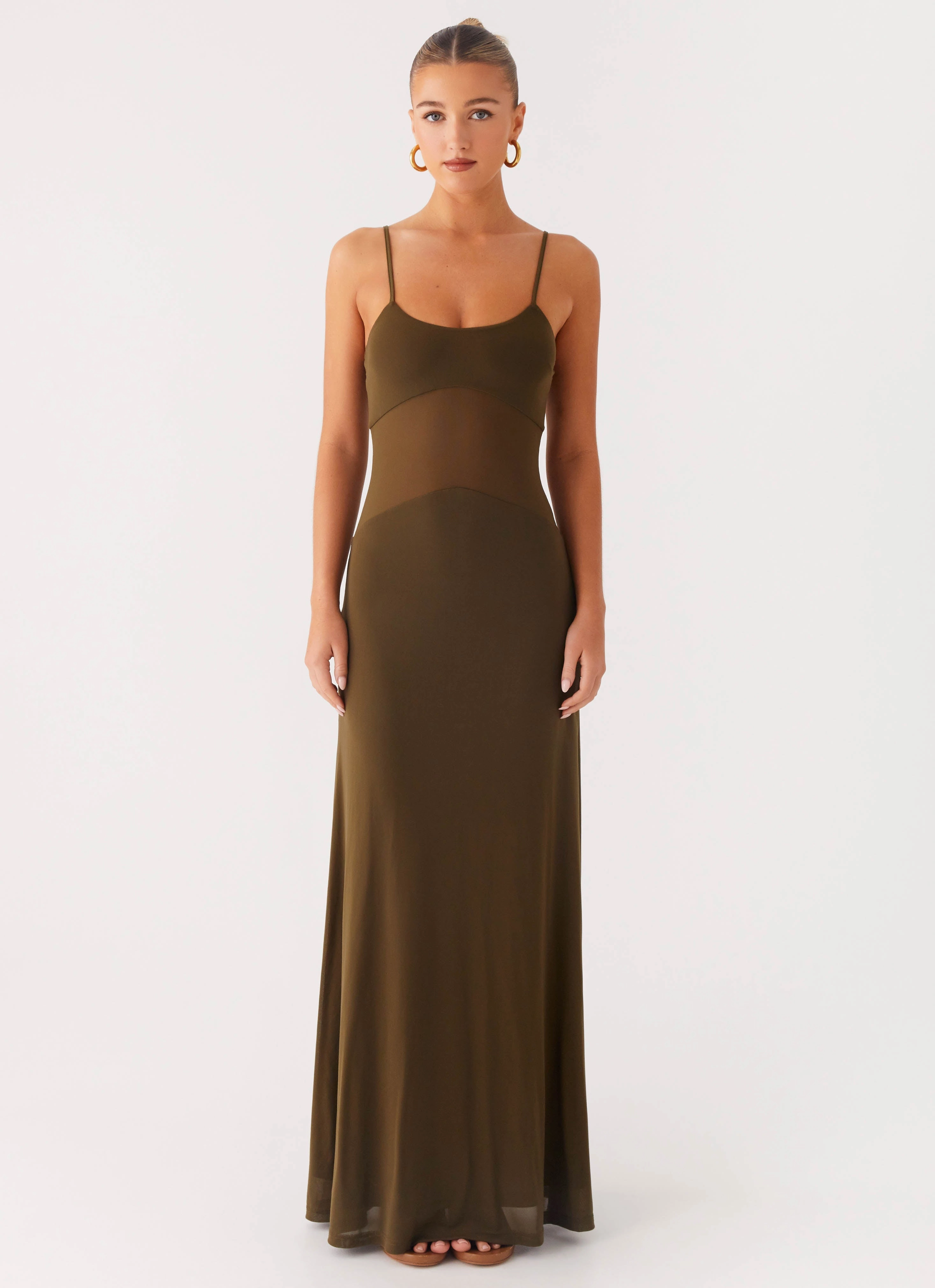 Starfall Maxi Dress - Khaki Modern Appeal Inclusive Fit
