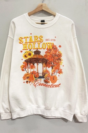 High Density Weave Stars Hollow Gazebo Sweatshirt S-XL