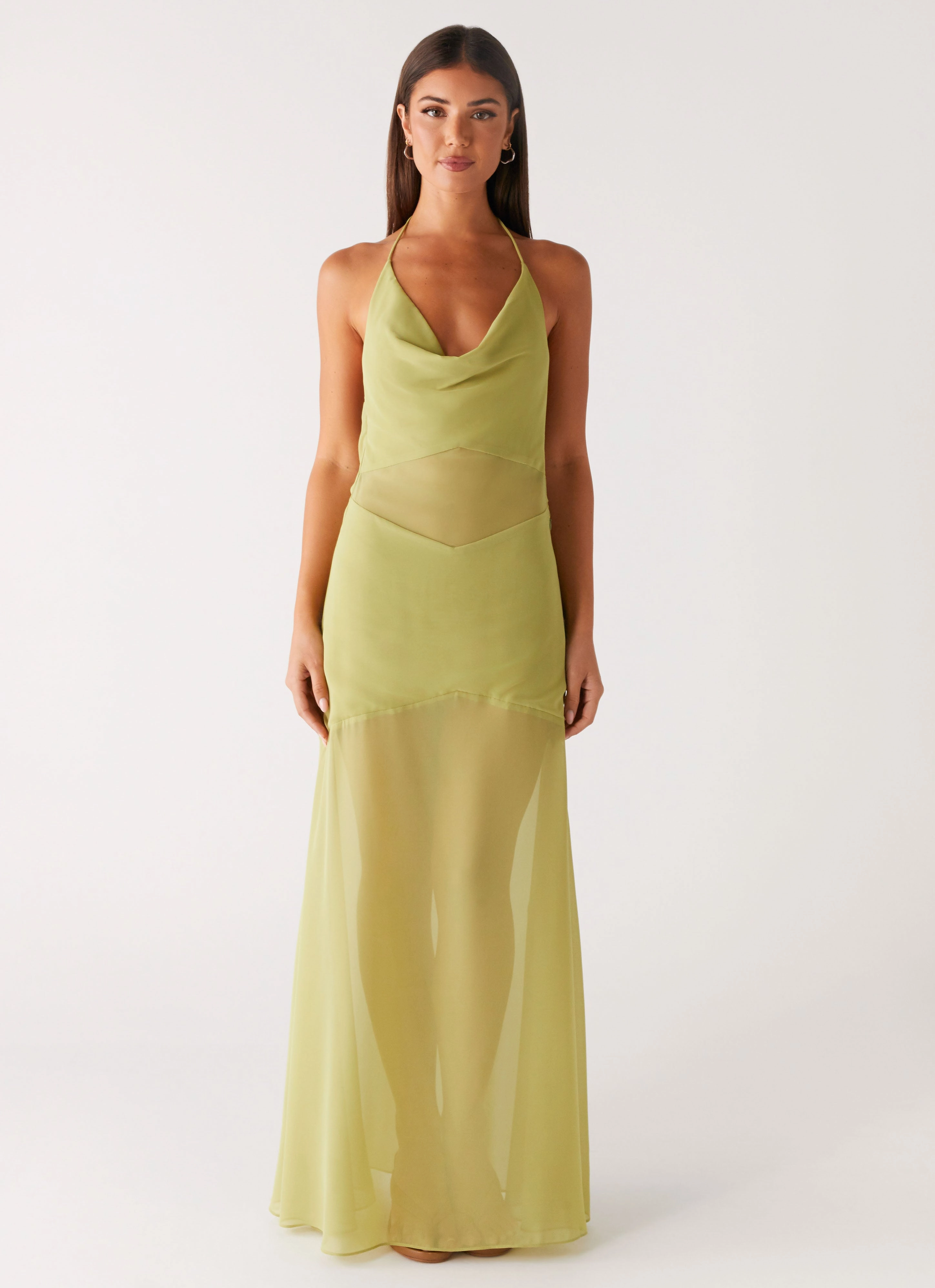Samoa Maxi Dress - Lime Soft and Relaxed