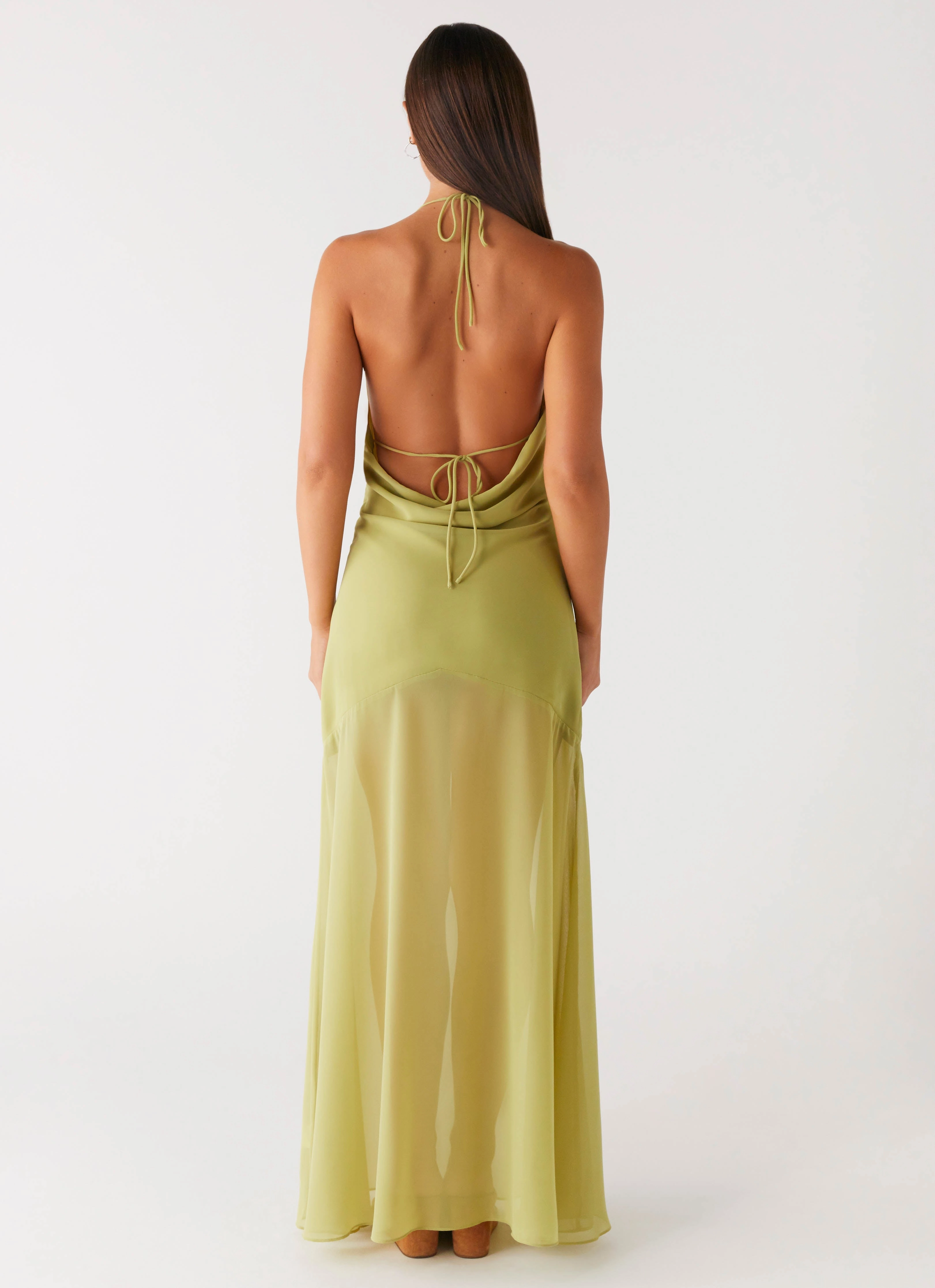 Polished Finish Samoa Maxi Dress - Lime