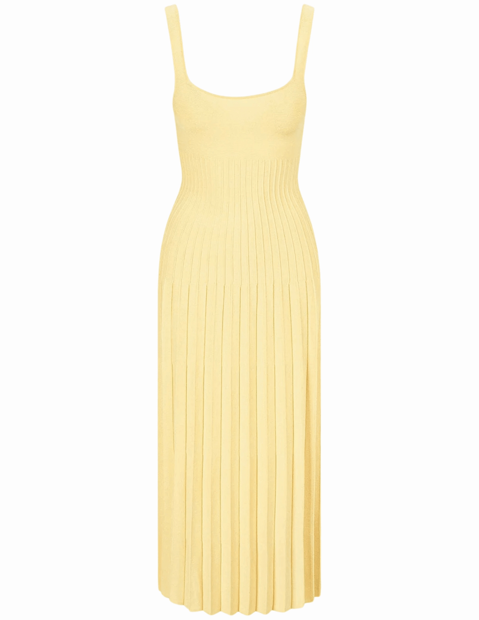 STAUD Ellison Knit Midi Dress NonIrritatingStitching