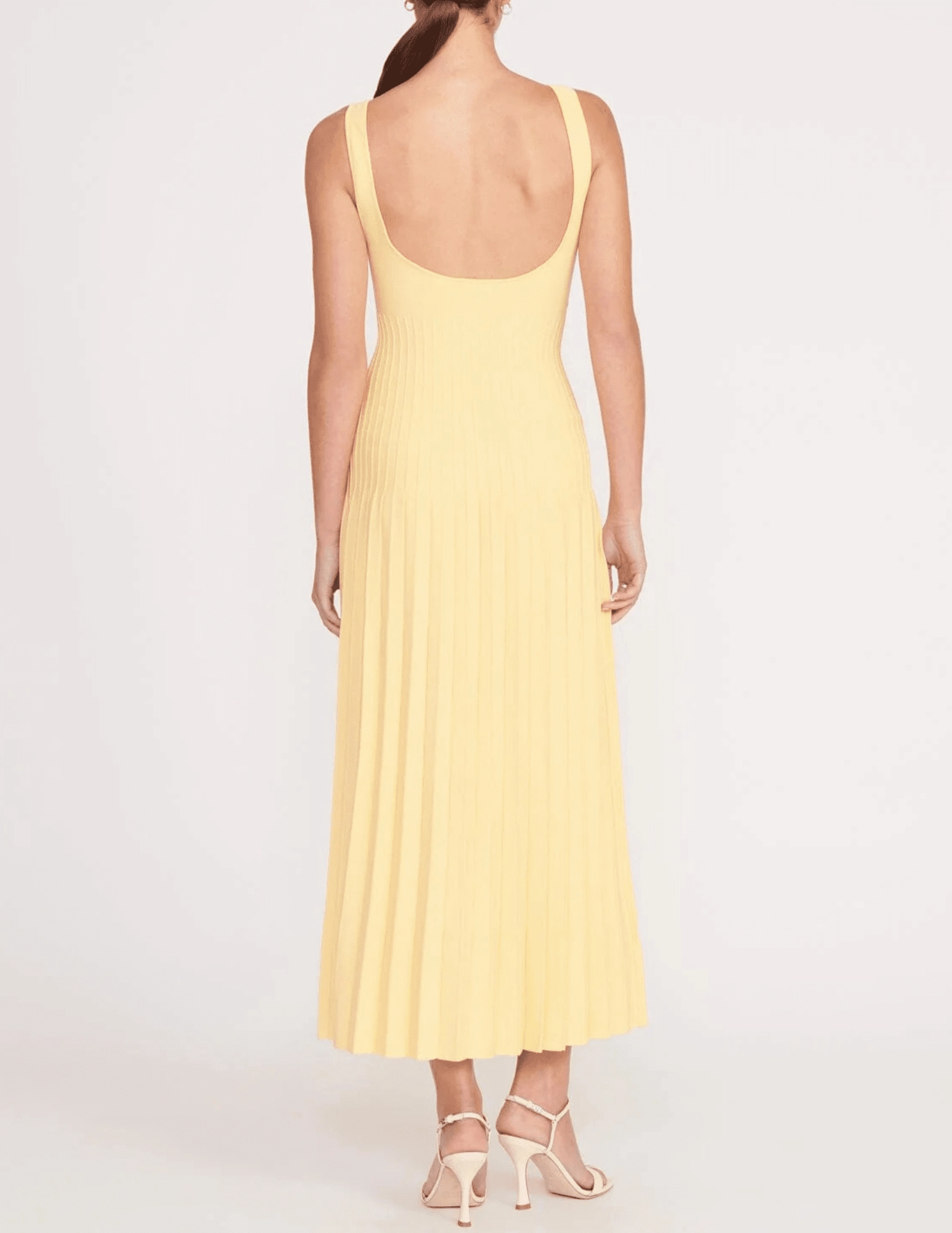 Reflective accents STAUD Ellison Knit Midi Dress
